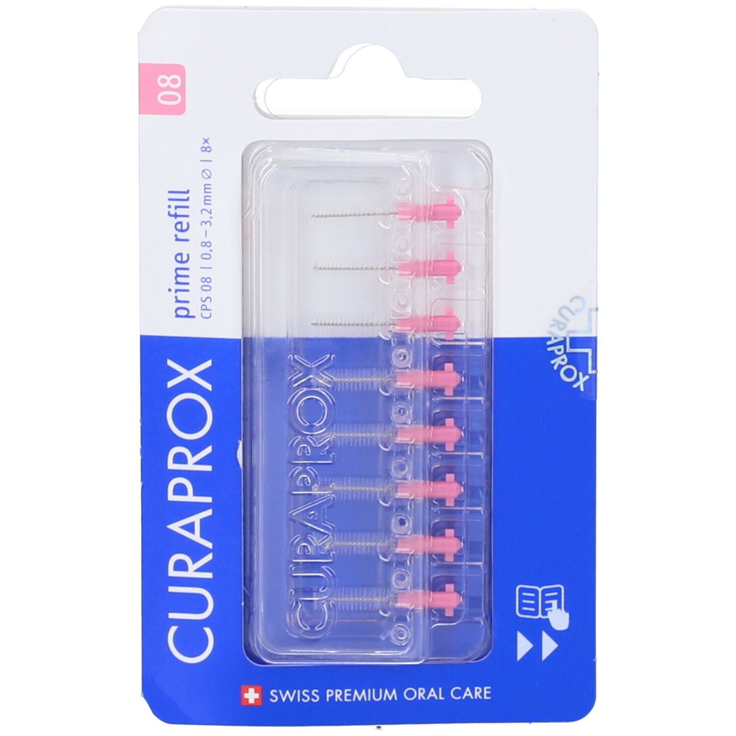 Curaprox Cps 08 Scovolino Prime Refill Pink