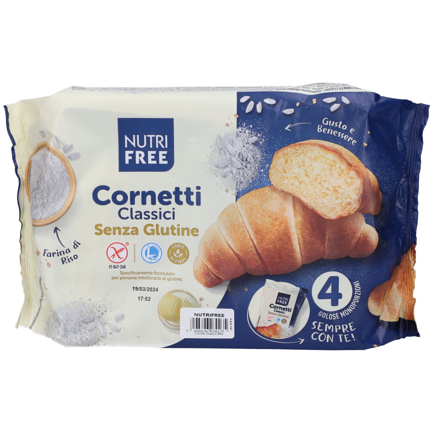 Nutrifree Cornetti Classici4Pz 4x50 g Sonstige