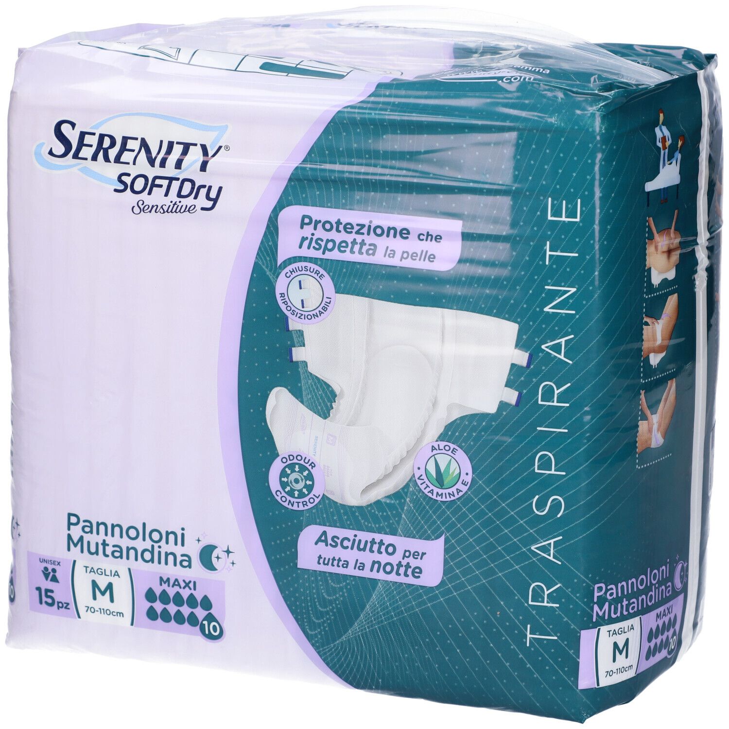 Pannolone Mutandina Serenity Sd Sensitive Maxi M 15 Pezzi St