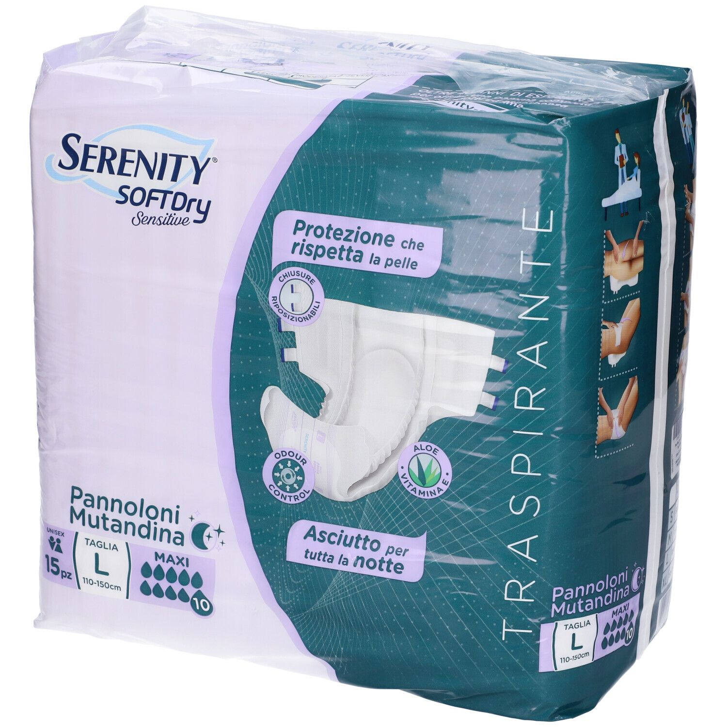Pannolone Mutandina Serenity Sd Sensitive Maxi L 15 Pezzi St