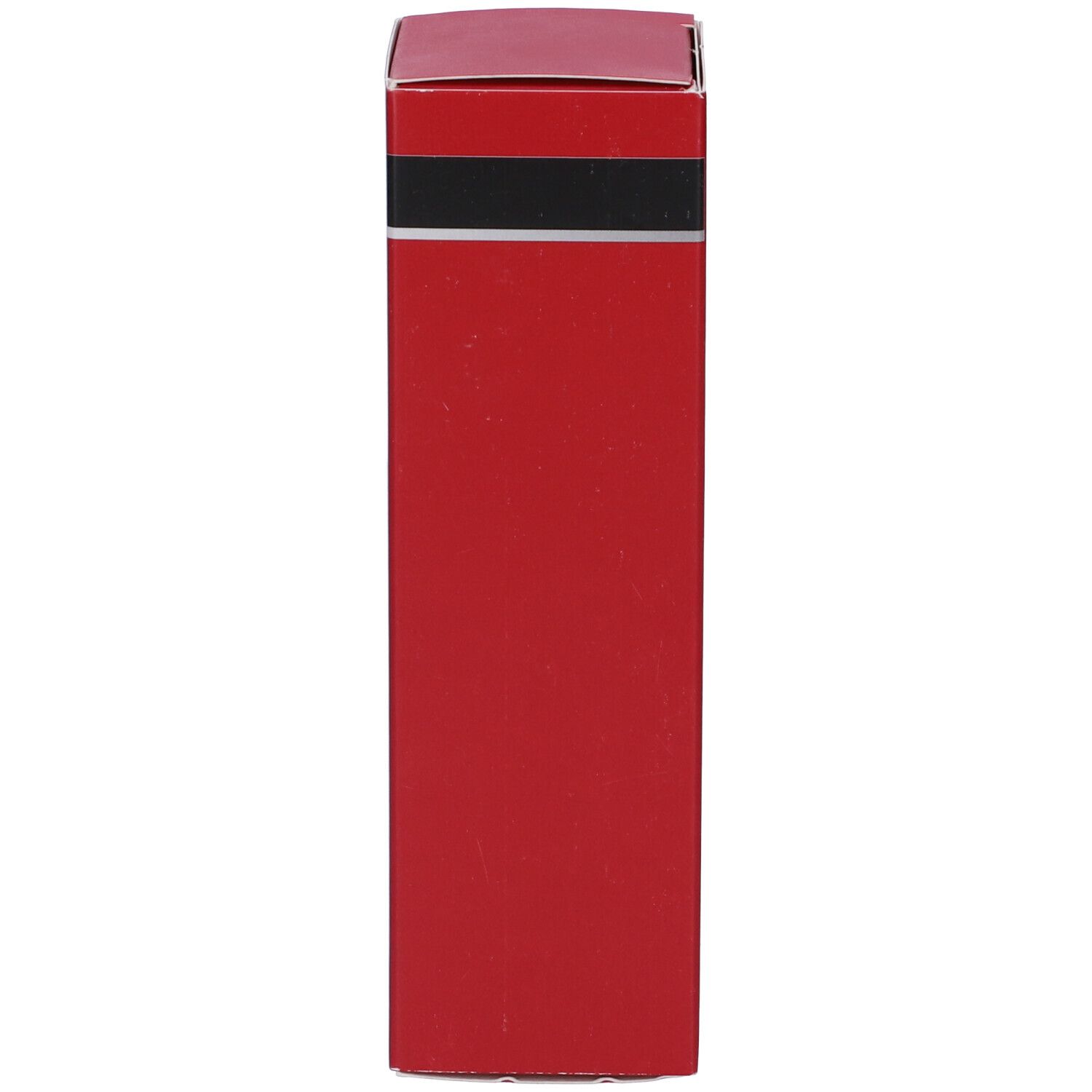 Confezione rossa Cica-Balsamo. Vista laterale.