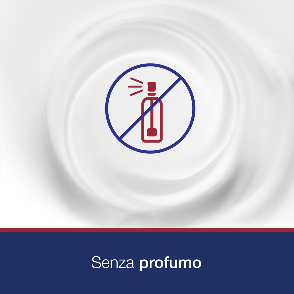 Sfondo bianco con simbolo. Testo: Senza profumo.
