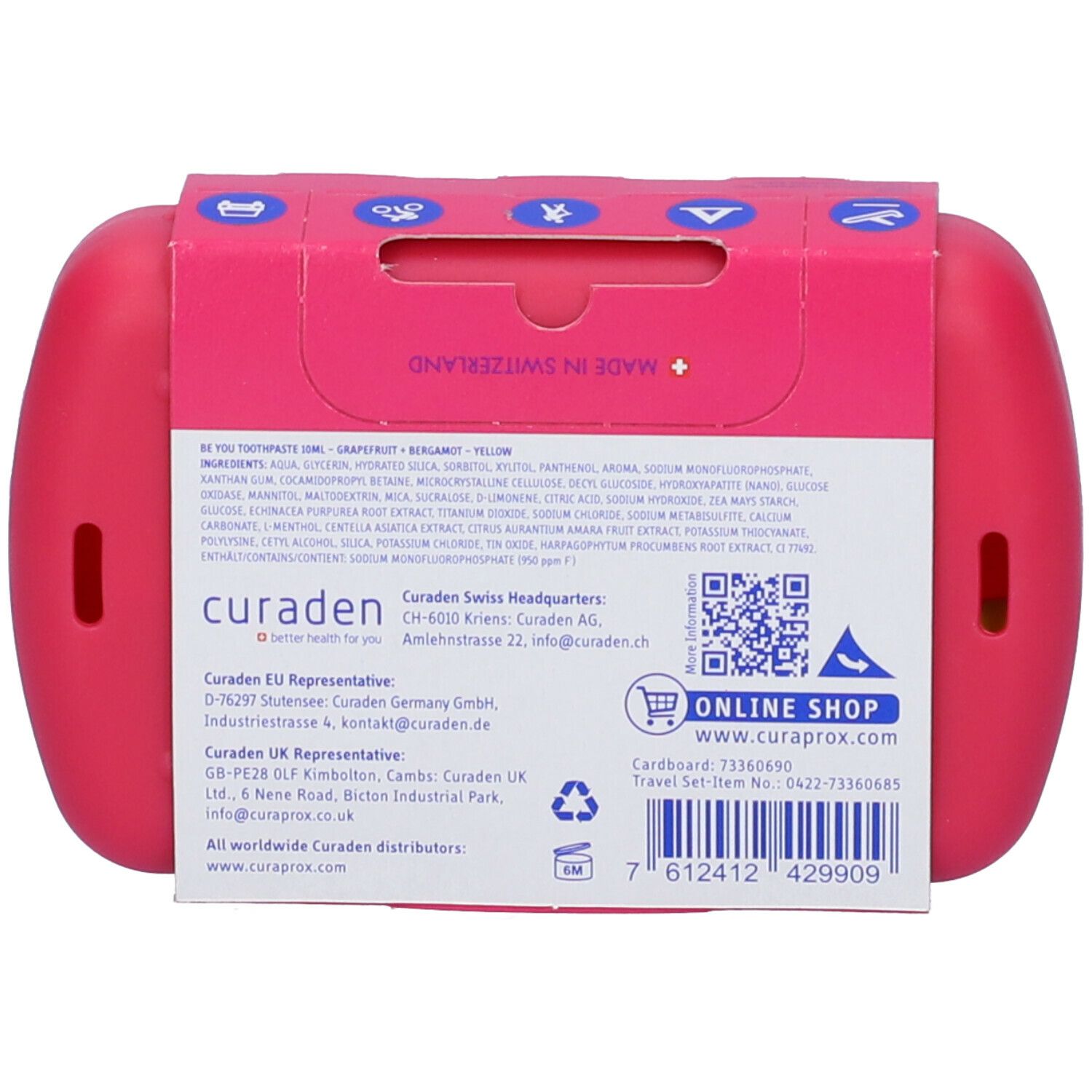 Curaprox Travel Set Magenta
