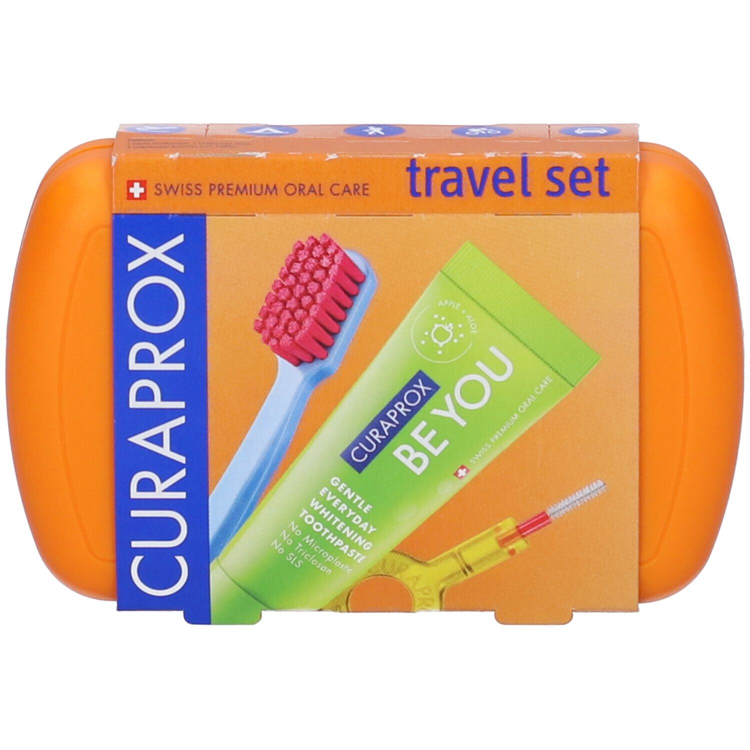 Image of Curaprox Curaprox Travel Set Orange