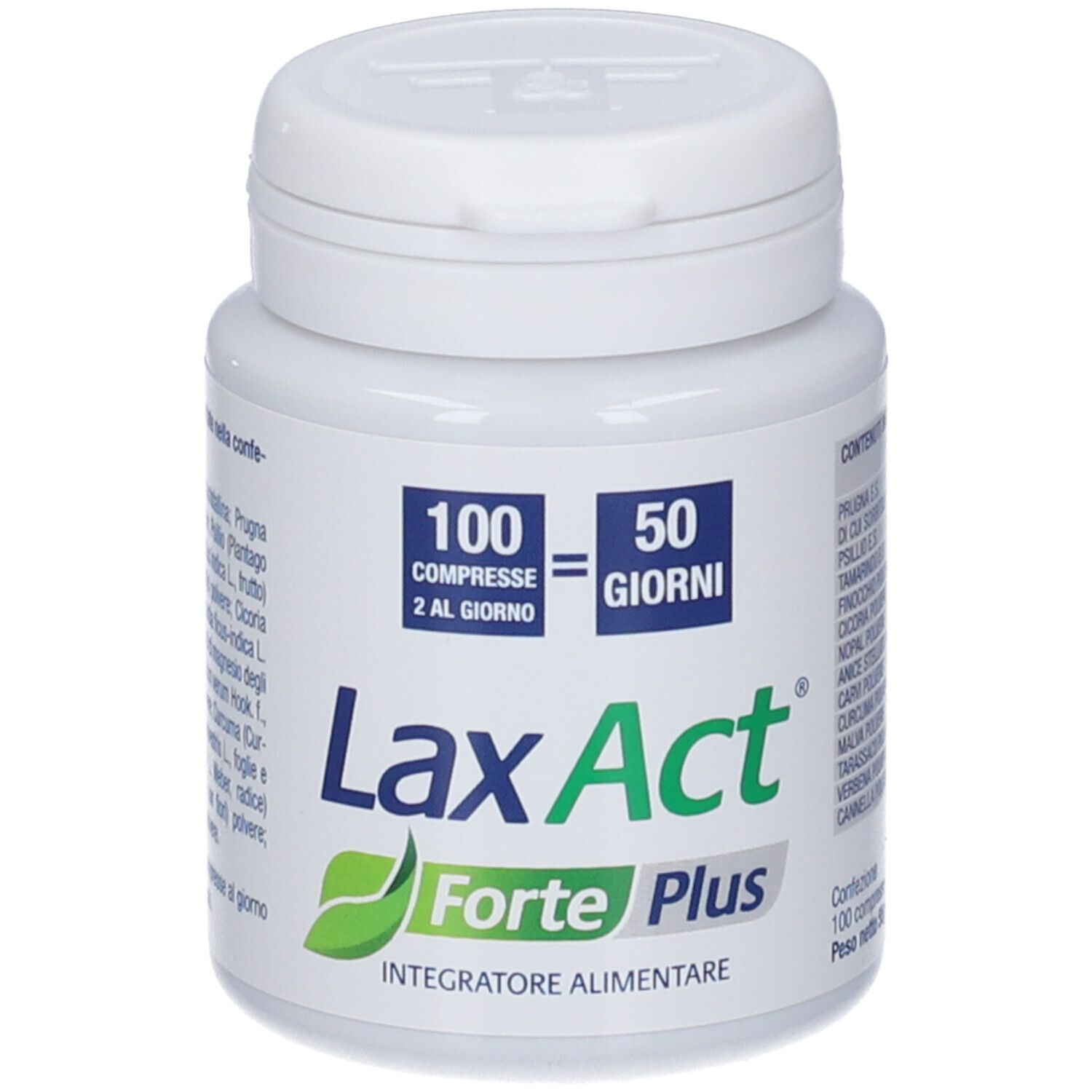 LAX ACT FORTE PLUS Integratore Regolarità Intestinale e Digestione 100 compresse - F&F - Immagine 8