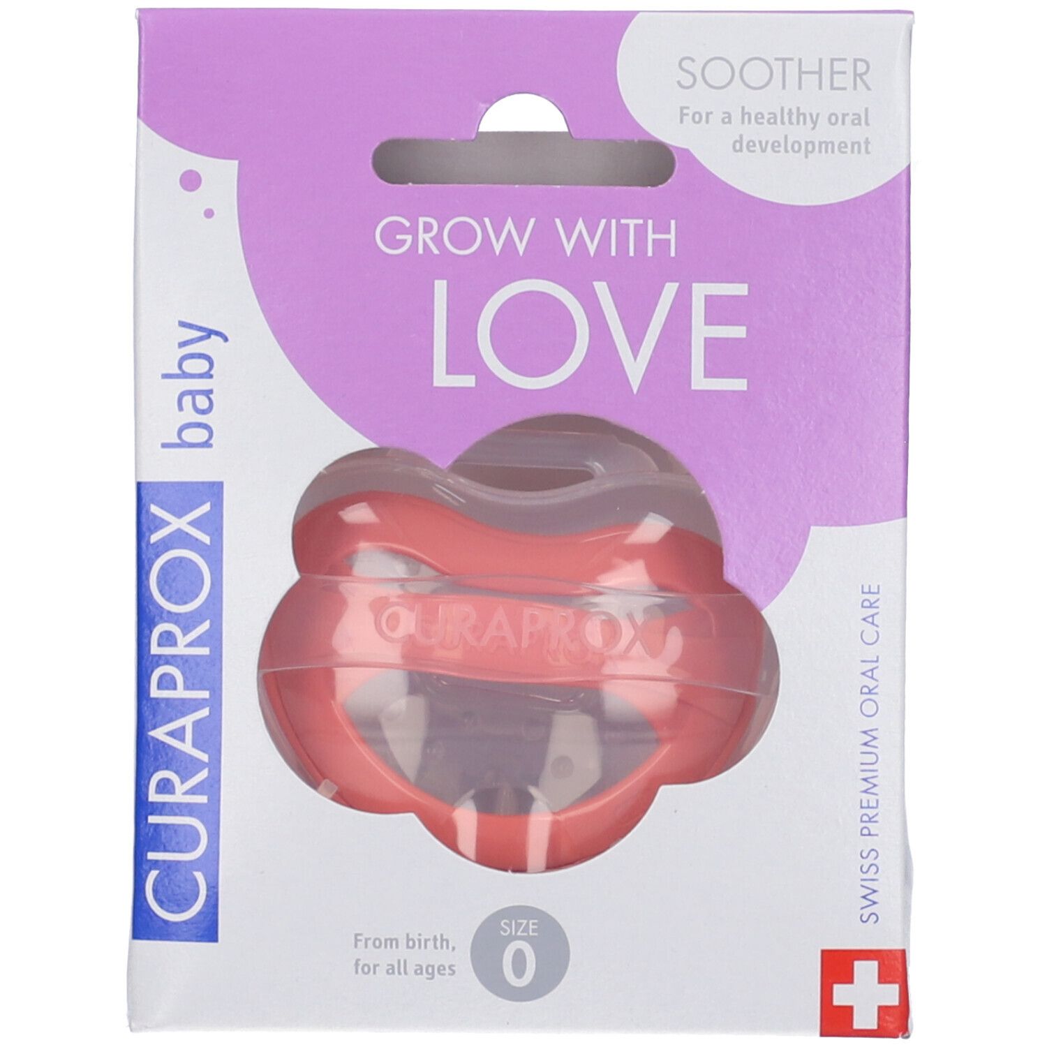 Curaprox Baby Soother Coral Taglia 0 Per Tutte le Età Coral