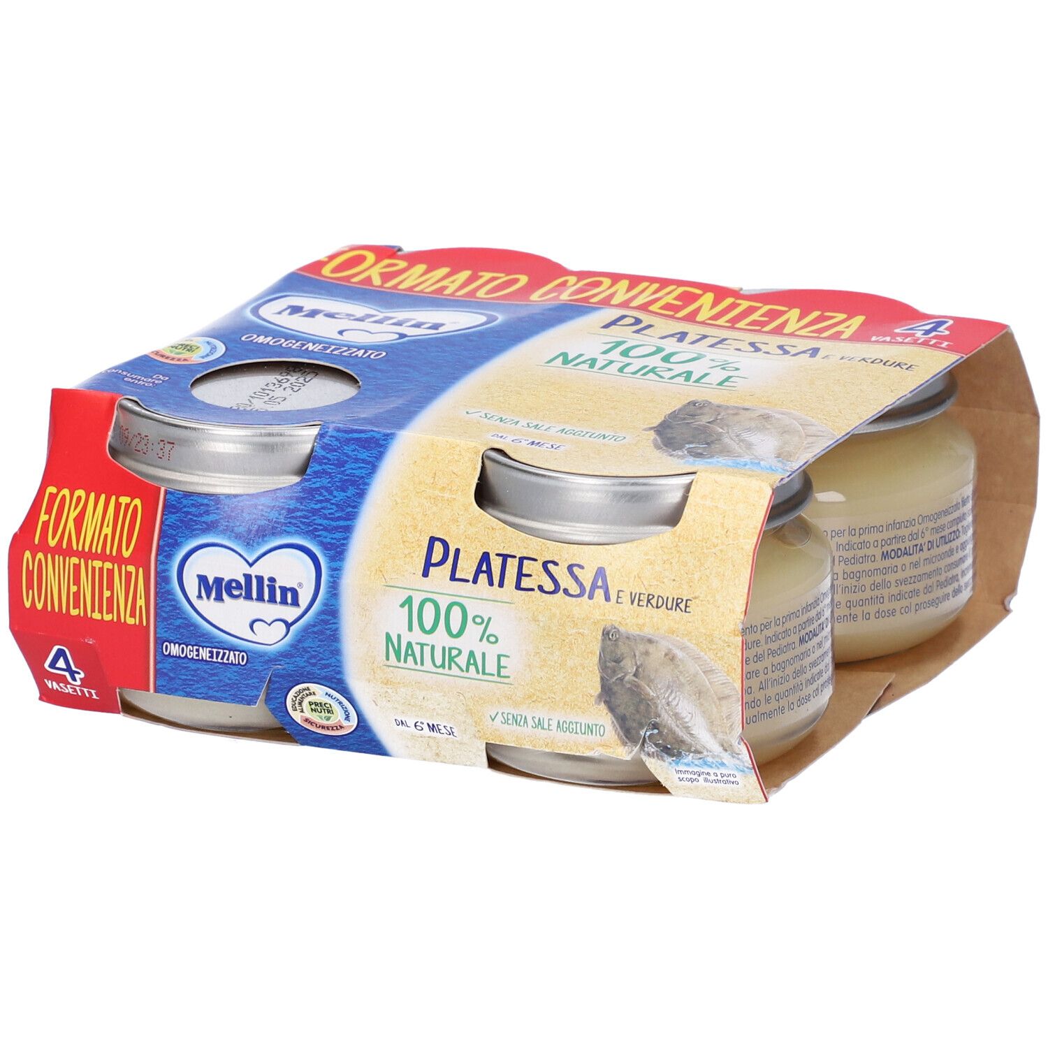 Mellin Omogeneizzato Platessa  Formato Convenienza