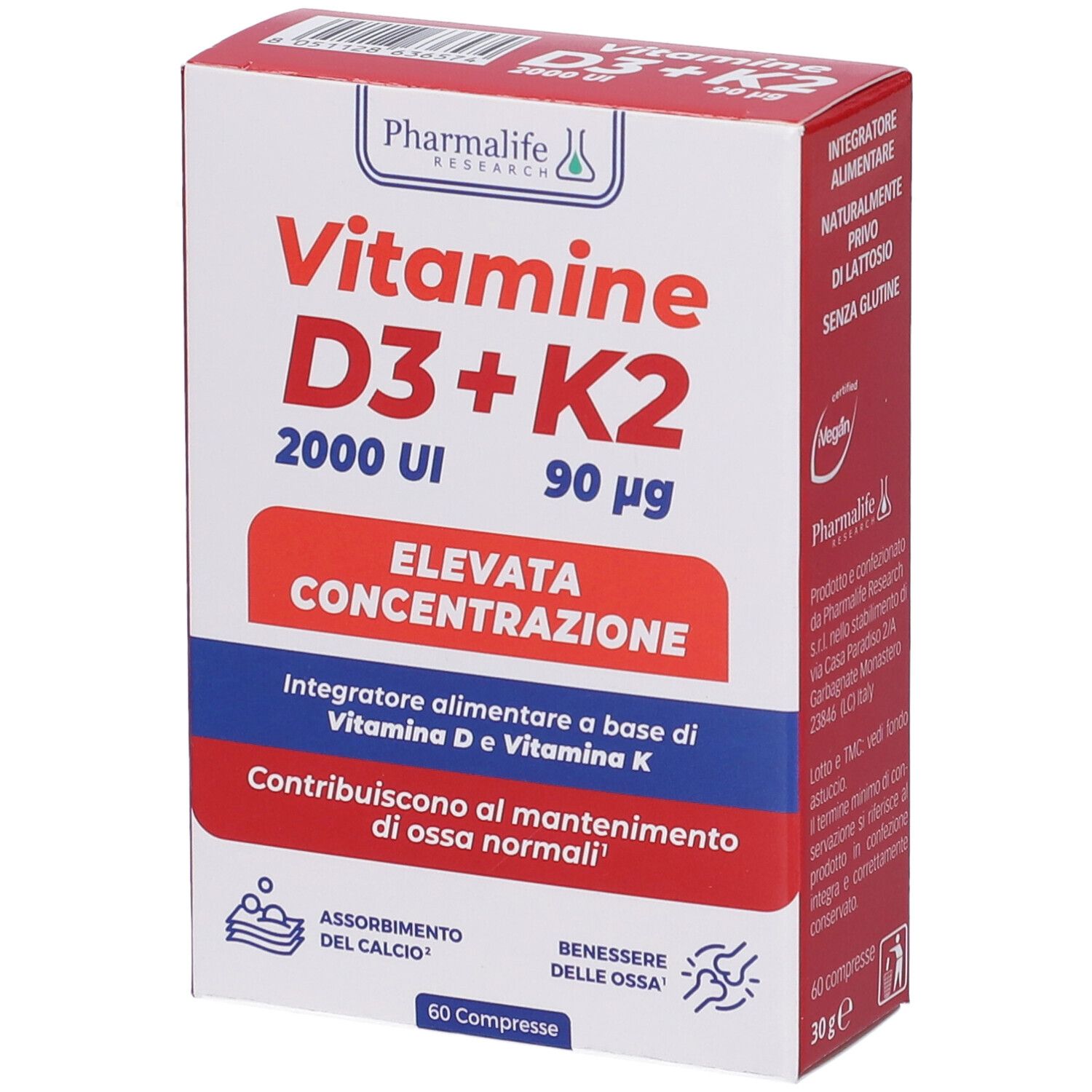 Vitamine D3+K2 Compresse