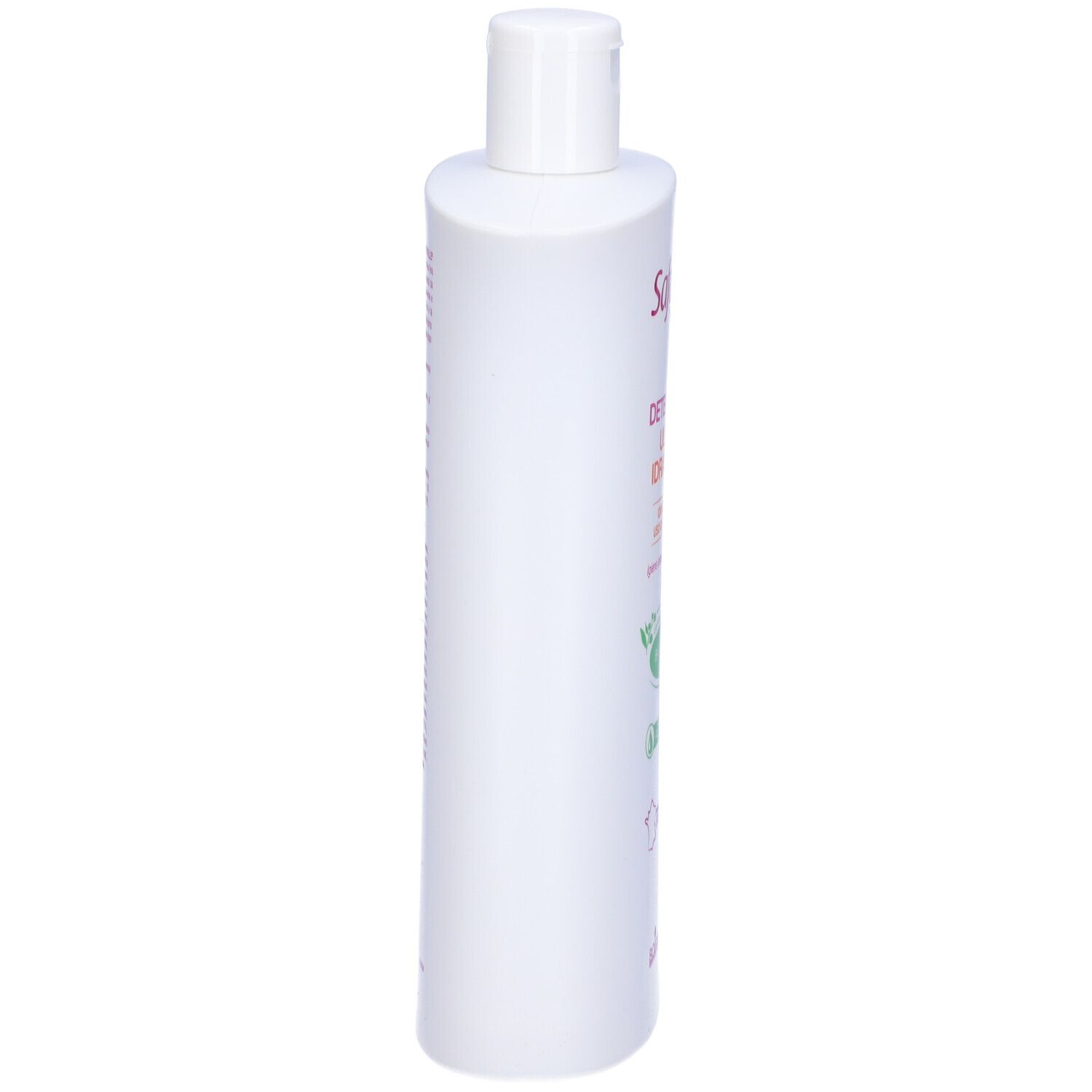 Flacone di Saforelle Detergente Ultra Idratante. Contiene Bardana e Aloe Vera. Prodotto in Francia. Marchio Boiron.