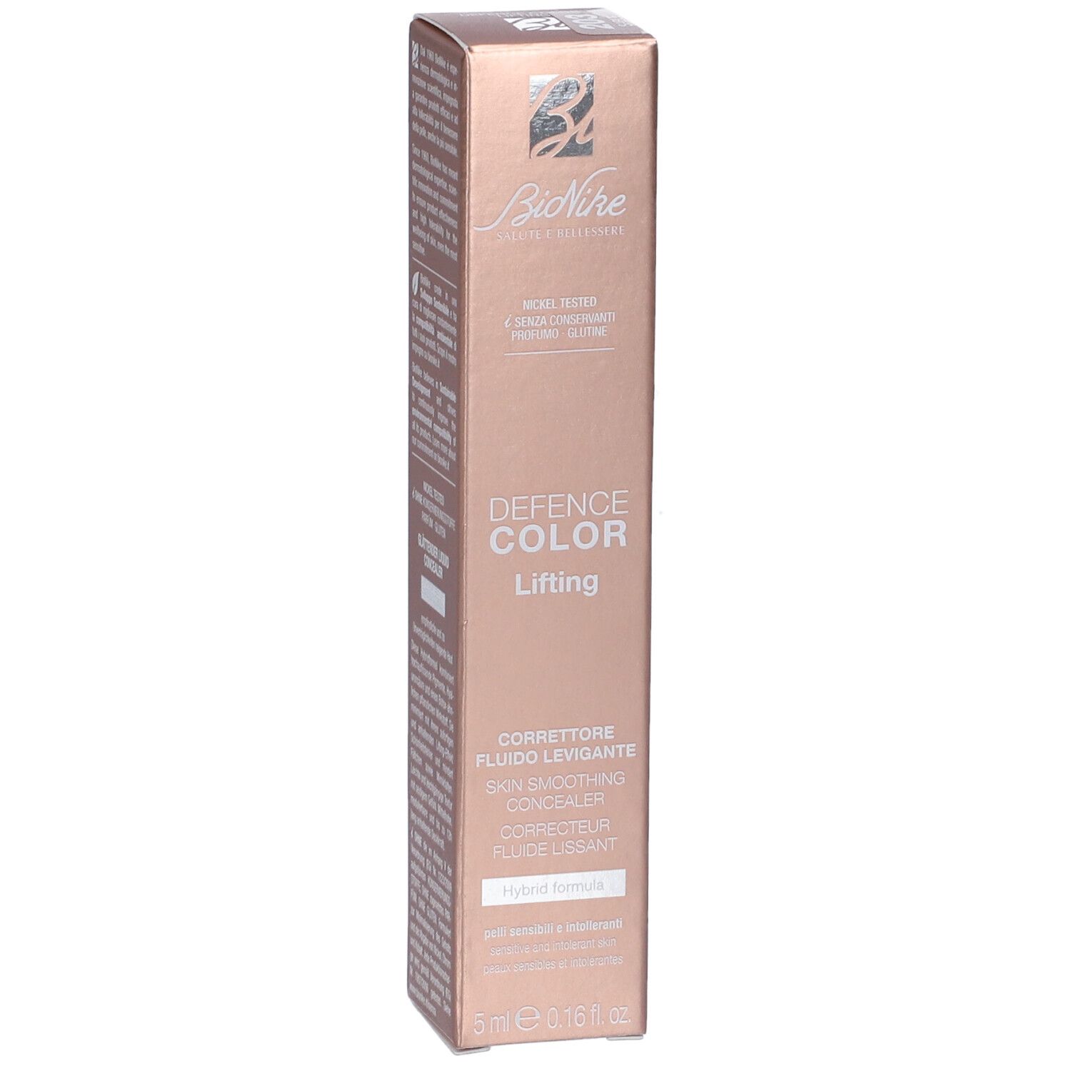 Bionike Defence Color Lifting Concealer in roségoldener Verpackung. 5ml.
