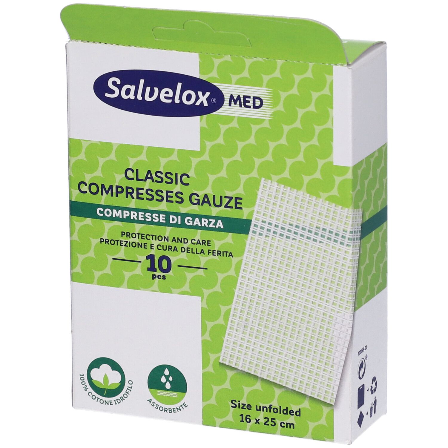 Salvelox Med Compresse di Garza 16cm x 25 cm