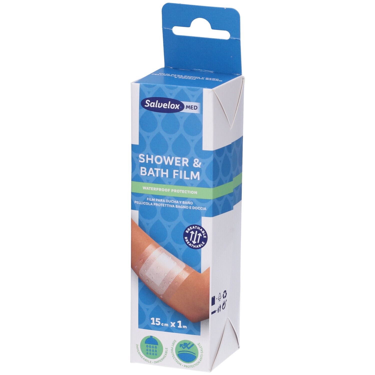 Salvelox Med Pellicola Protettiva Bagno e Doccia 15cm x 1m