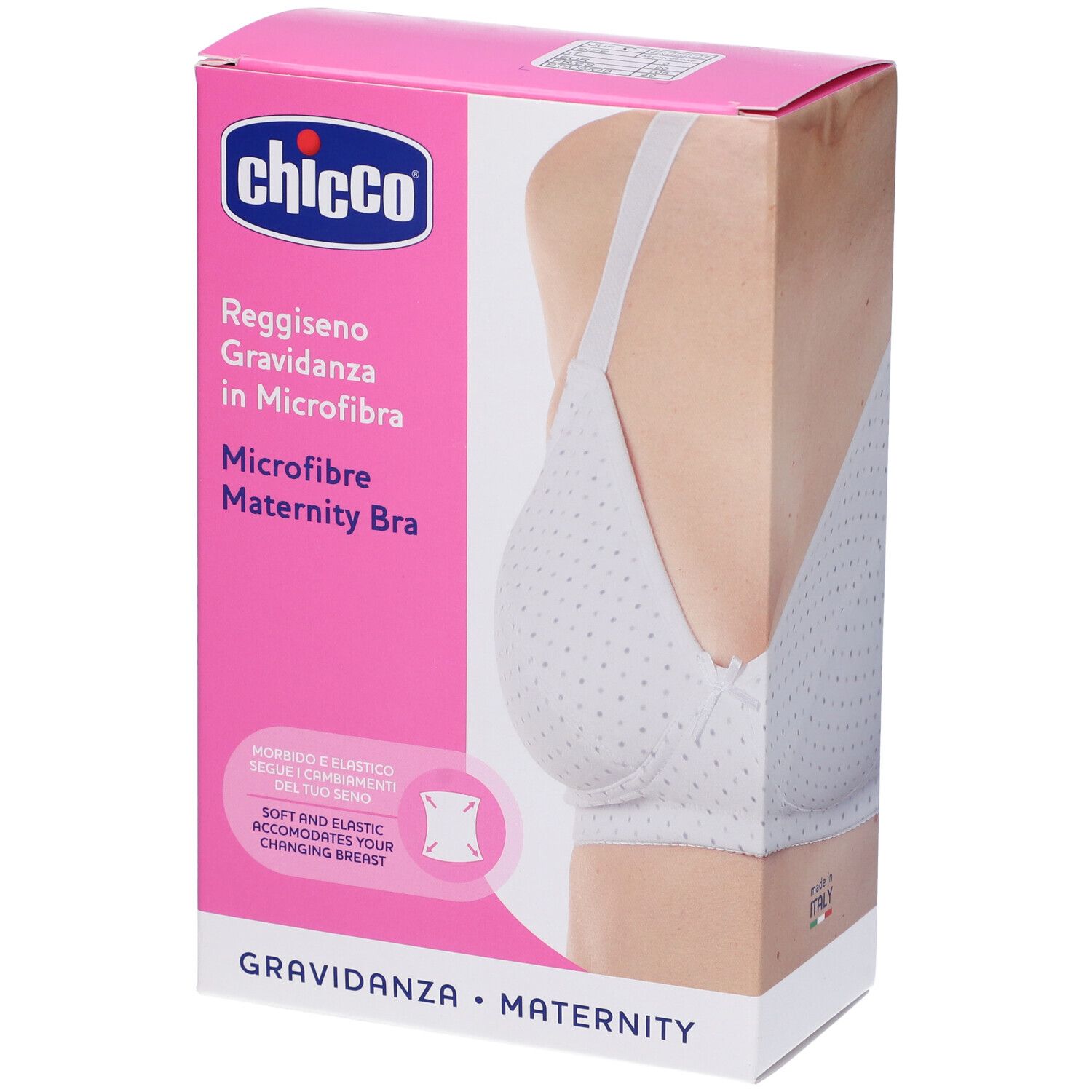 Chicco Reggiseno Gravidanza in Microfibra Colore Bianco Taglia 5C