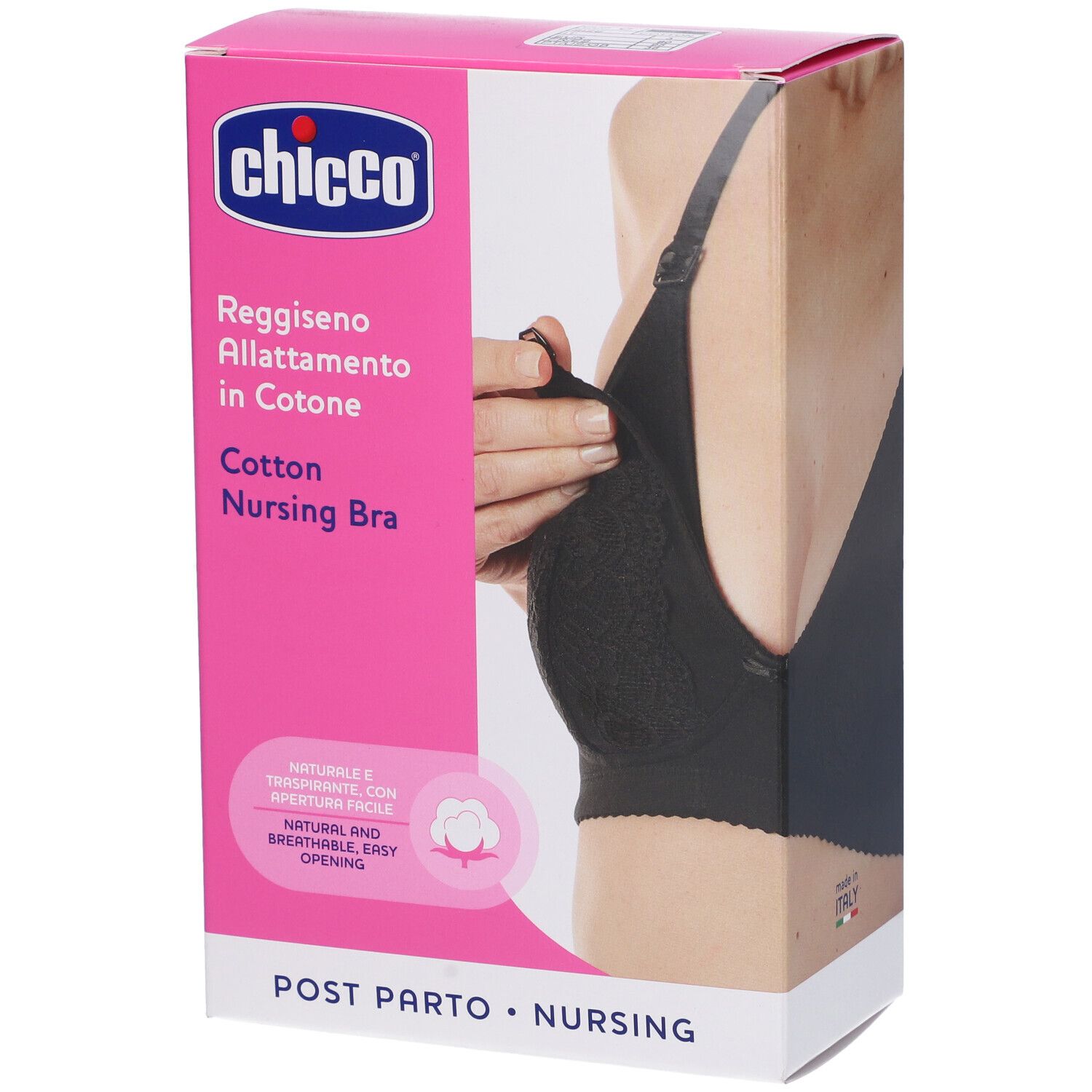 Chicco Reggiseno Allattamento in Cotone Colore Nero Taglia 3C