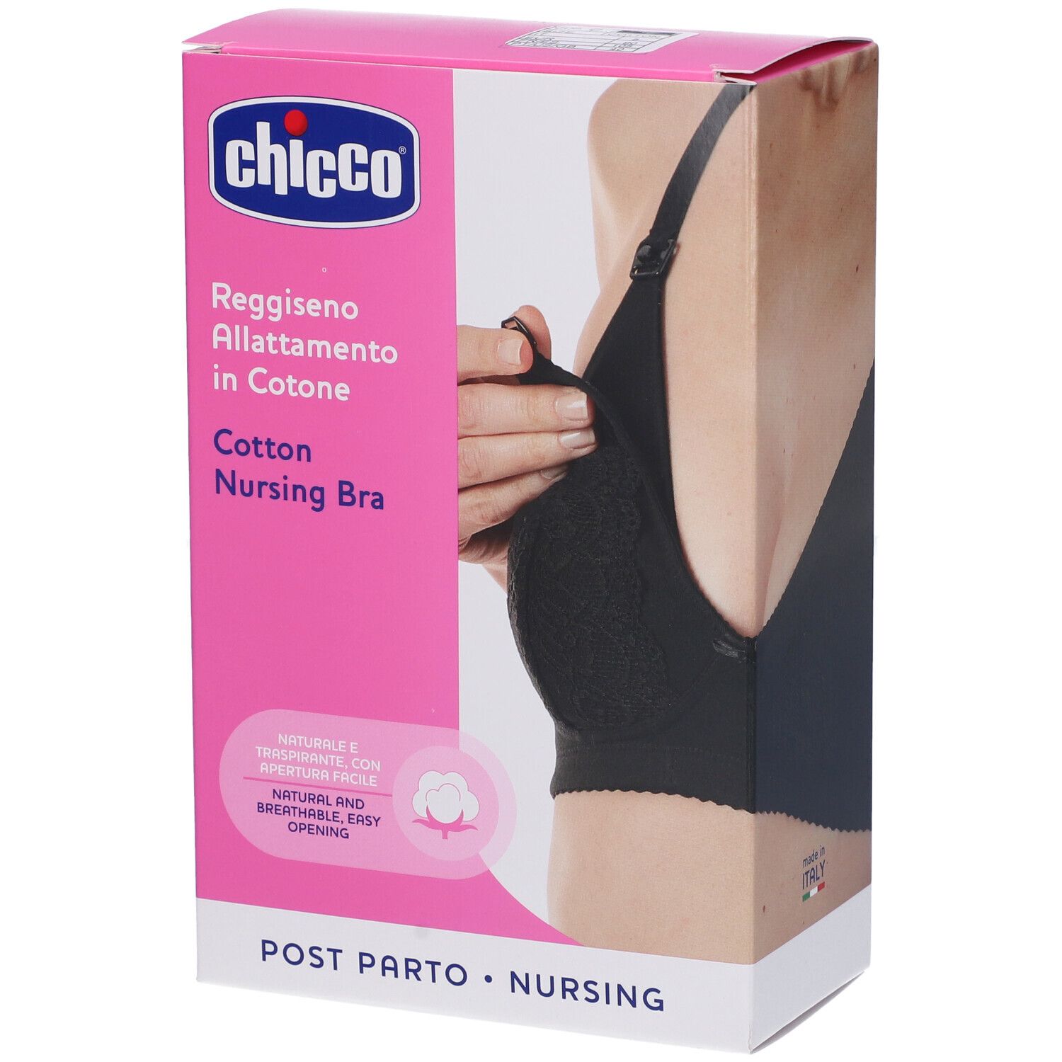 Chicco Mammy Reggiseno Cotone Allattamento Black 5C
