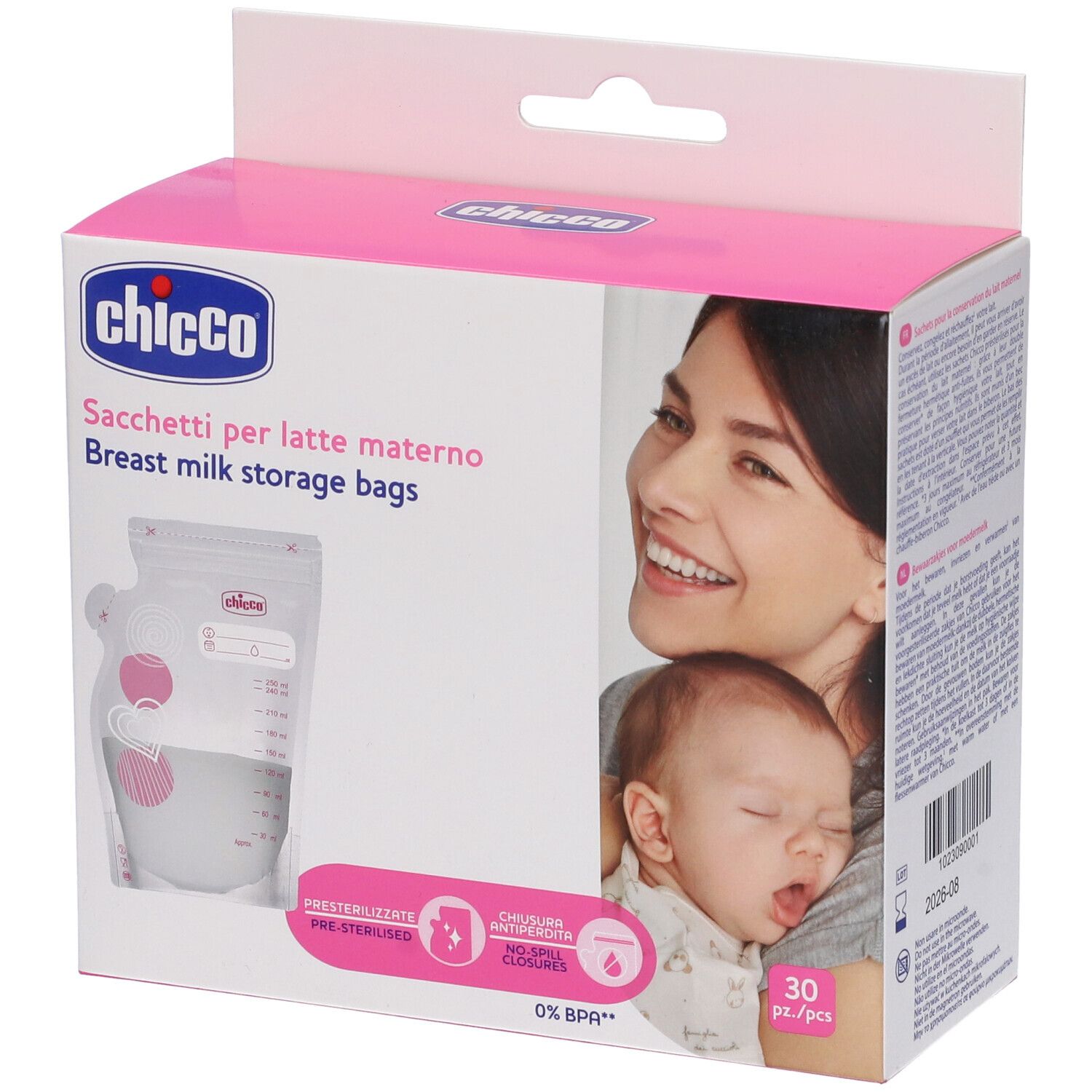 Chicco Sacca Latte 30 Pezzi 1 Pz Altro Bambino