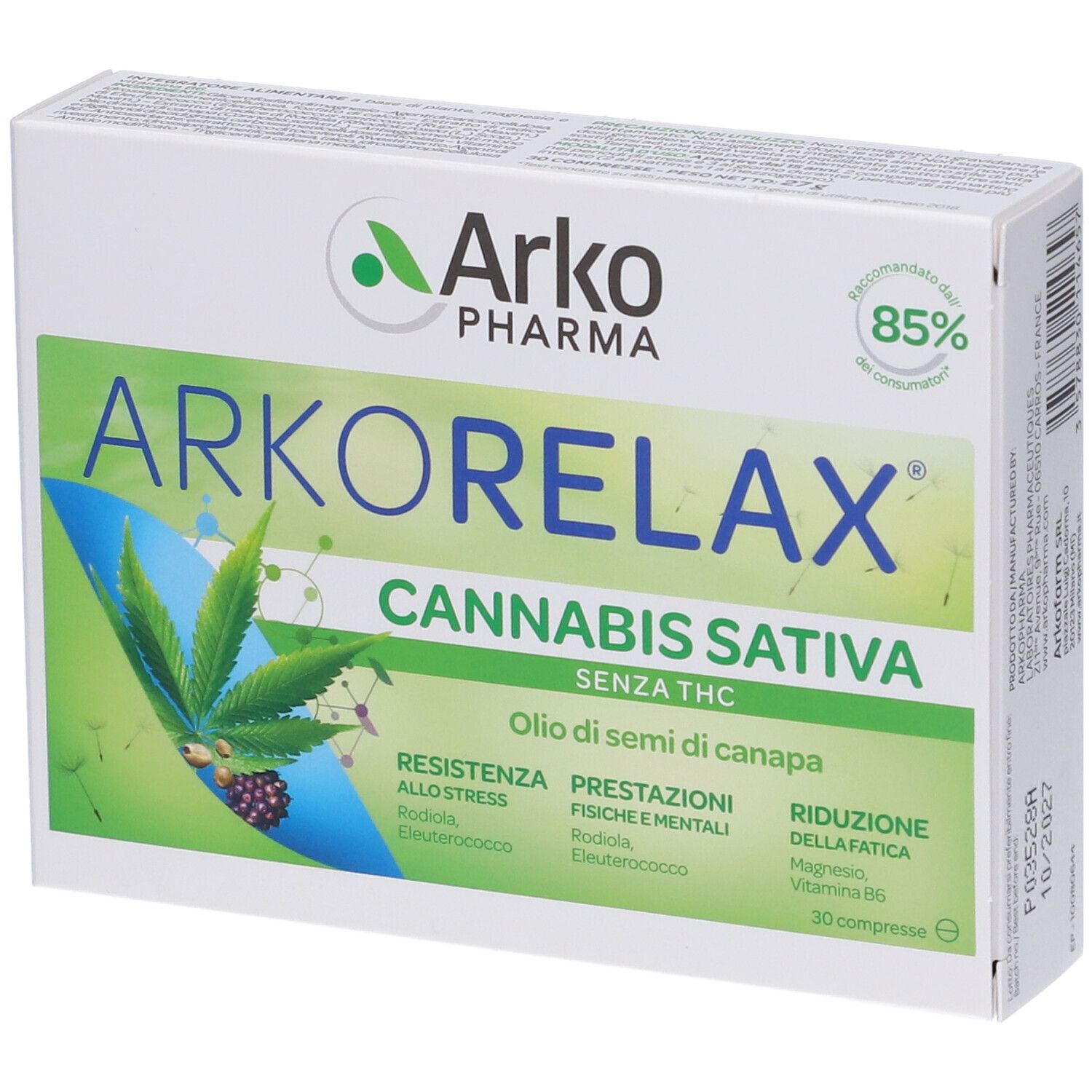 ARKORELAX® CANNABIS SATIVA - risparmia il 10% con il codice: ARKO10