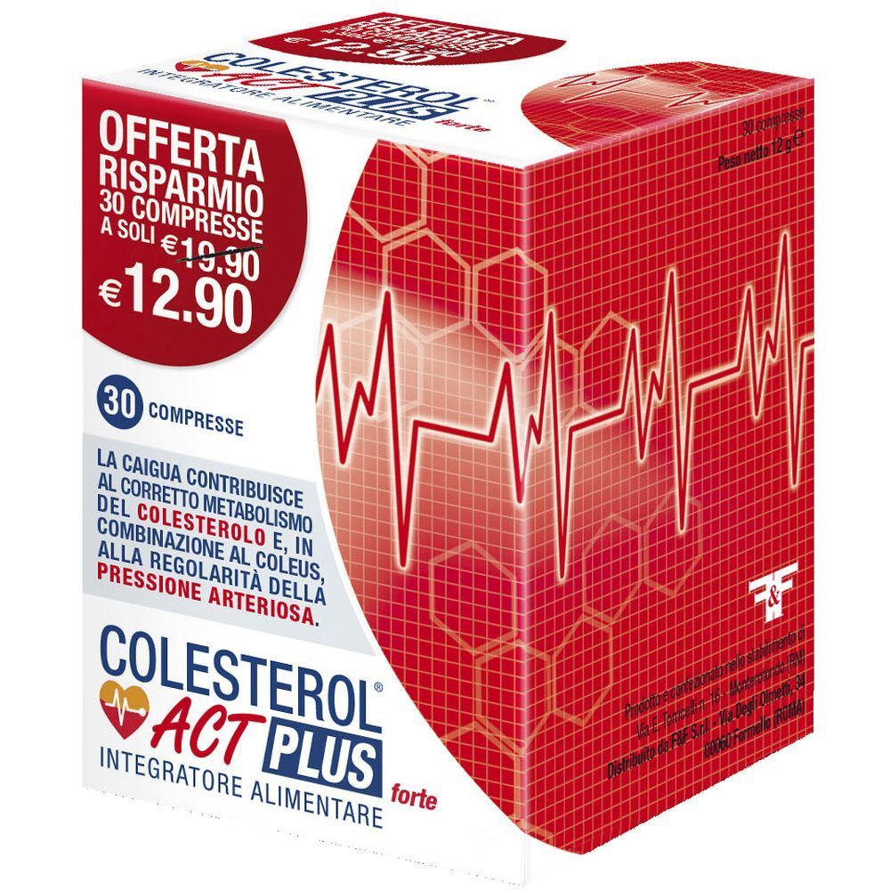 Confezione con grafica rossa e testo. Contiene 30 compresse. Indicazione prezzo.