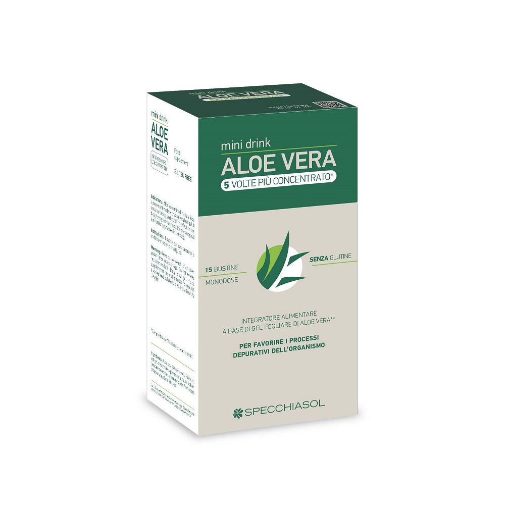Specchiasol Aloe Vera Mini Drink 15 bustine - integratore per il benessere gastrointestinale - Immagine 8