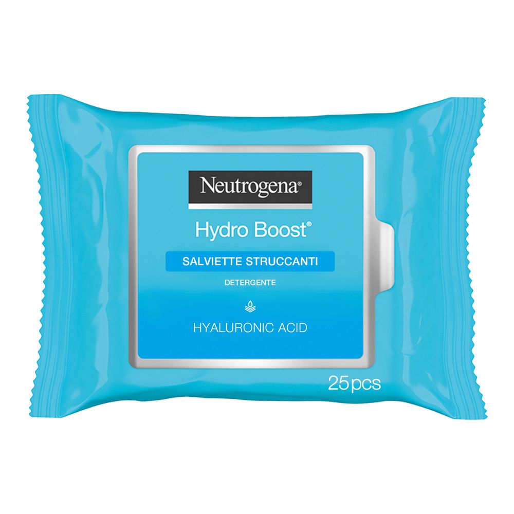 Neutrogena Hydro Boost Salviette Struccanti Idratanti, Acido Ialuronico