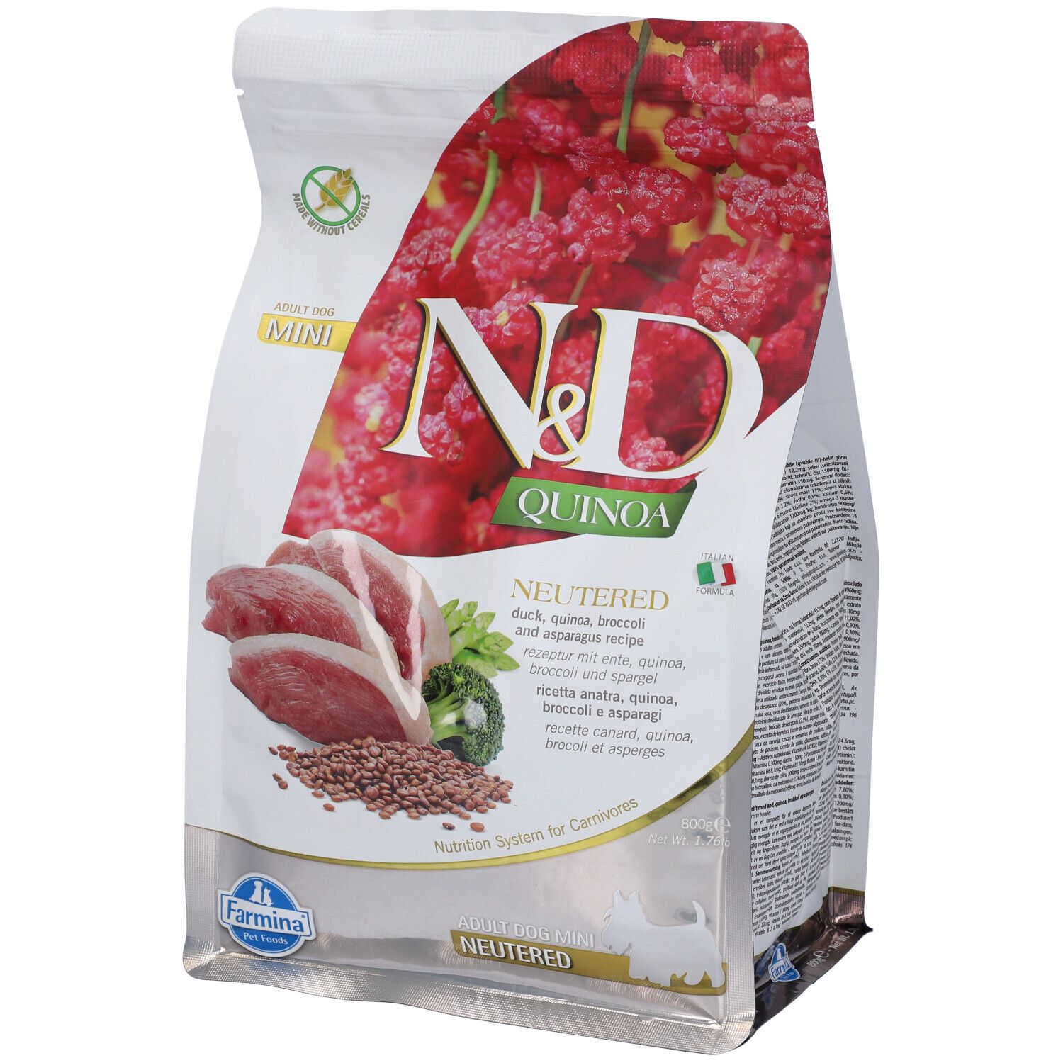 Farmina N&D Quinoa Crocchette per Cani Adulti Sterilizzati 800 Gr