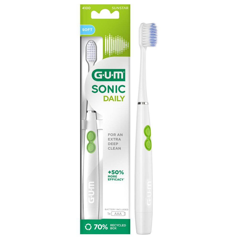 Gum Spazzolino Da Denti Sonic Daily Soft A Batteria - Immagine 10