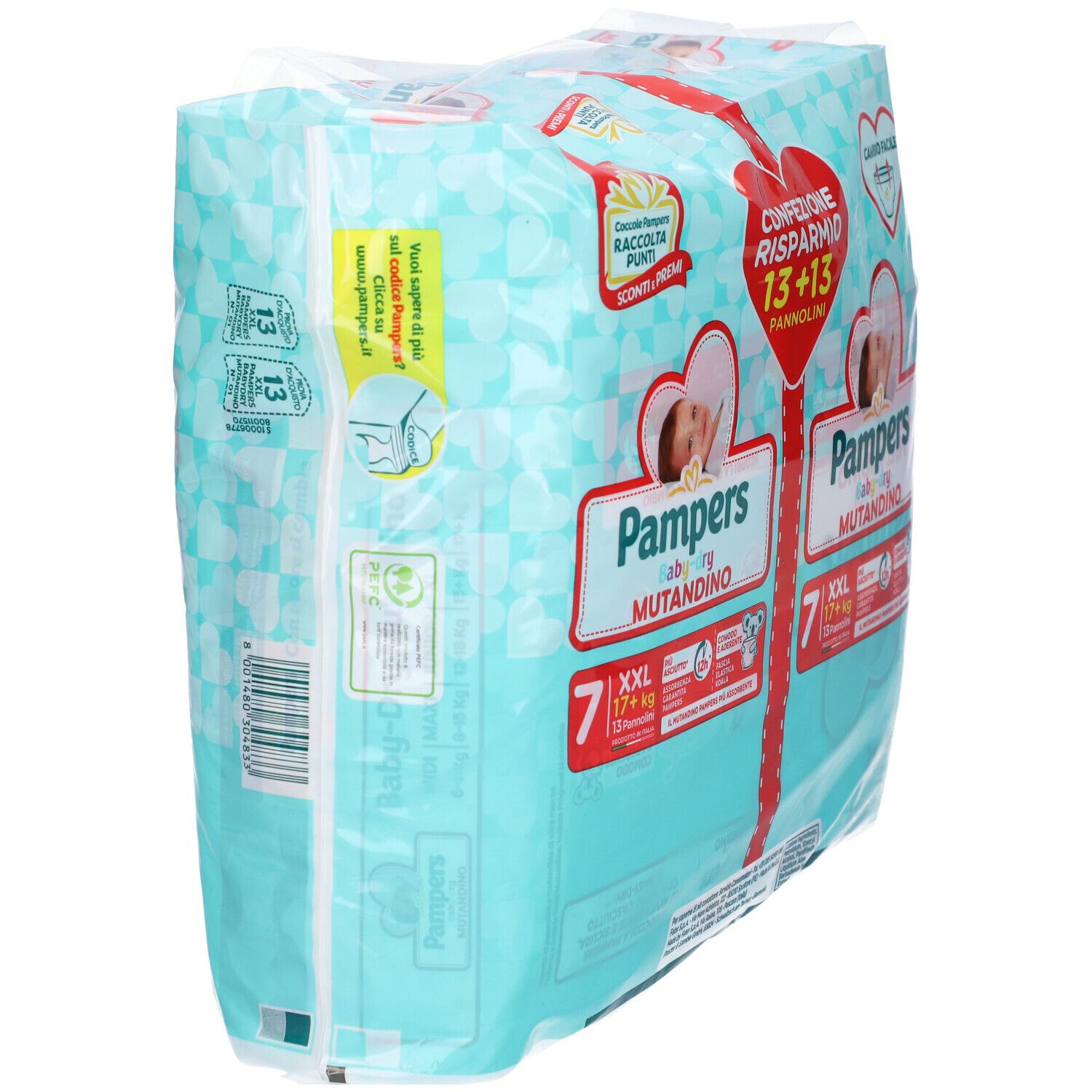Pampers Baby Dry Mutandino Confezione Risparmio 17+ kg