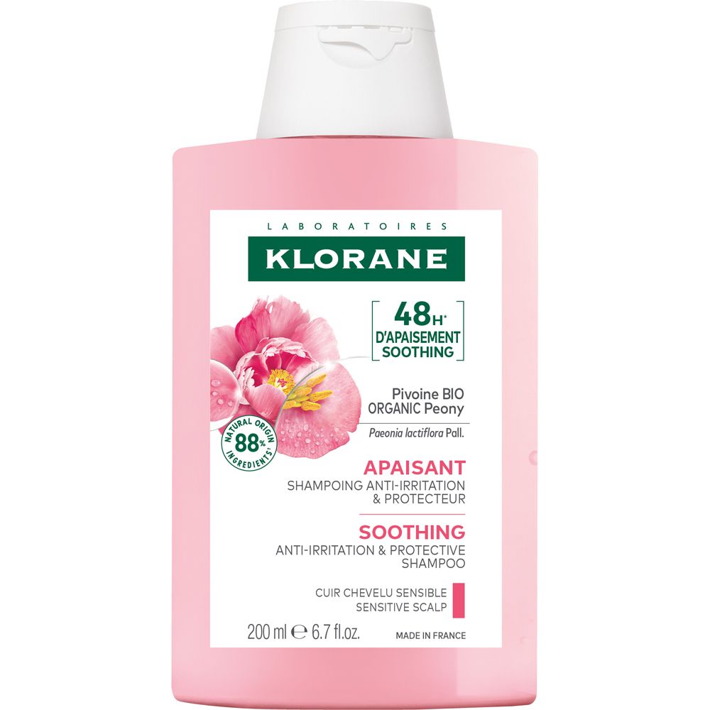 Klorane Shampoo lenitivo e protettivo alla Peonia BIO 200ml - Cuoio capelluto sensibile