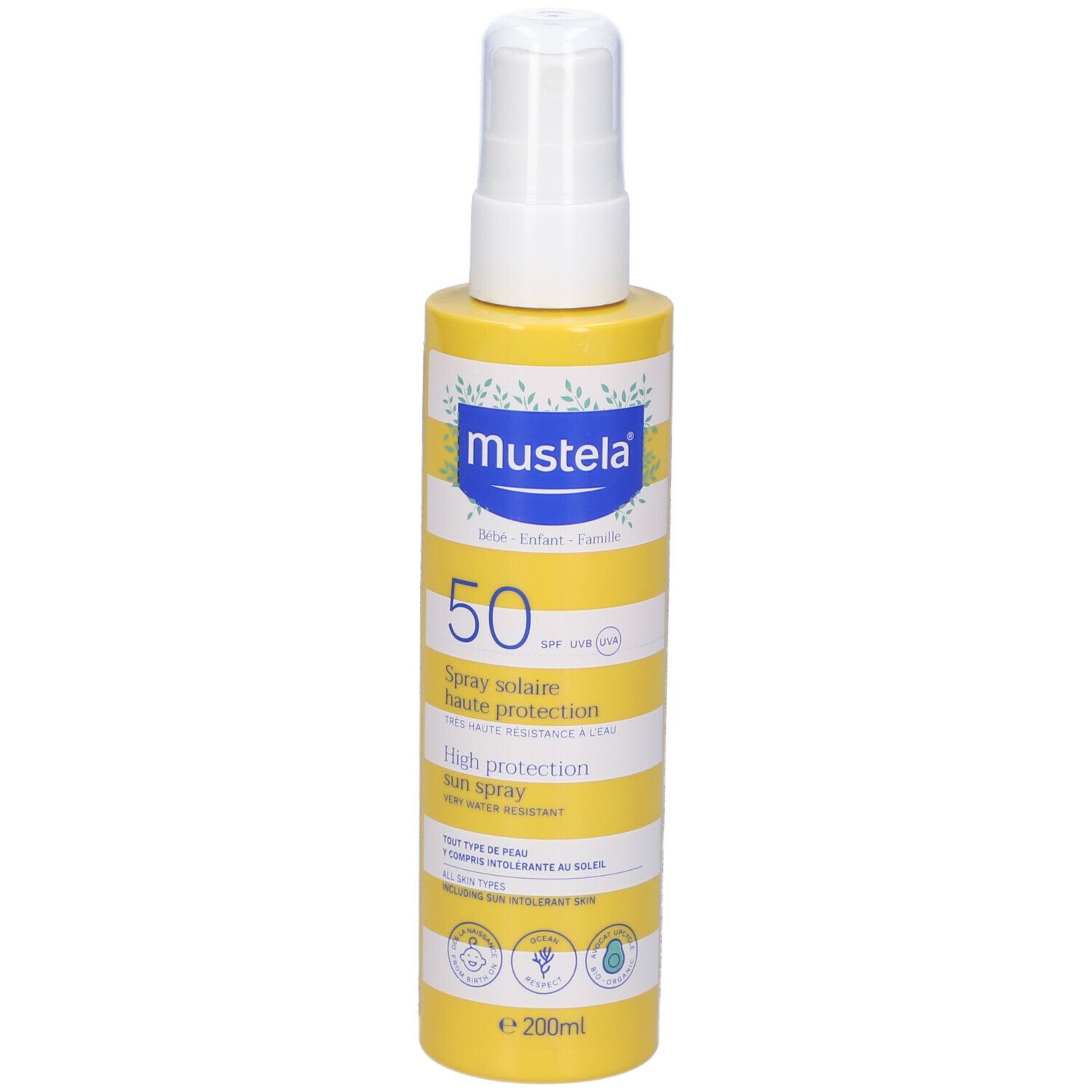 Mustela Mustela® Spray Latte Solare Spf 50 Protezione Alta 200 Ml
