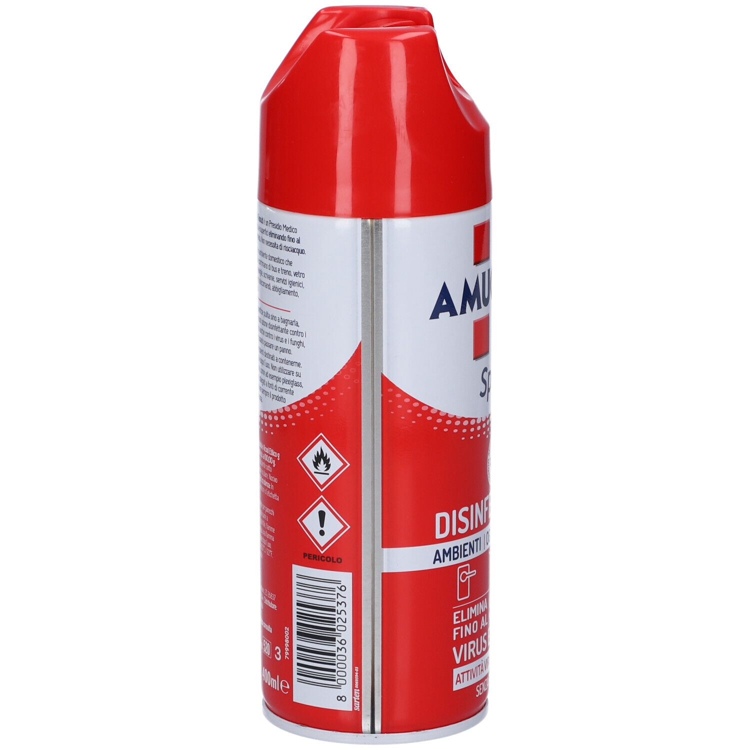 Dose mit Desinfektionsspray.