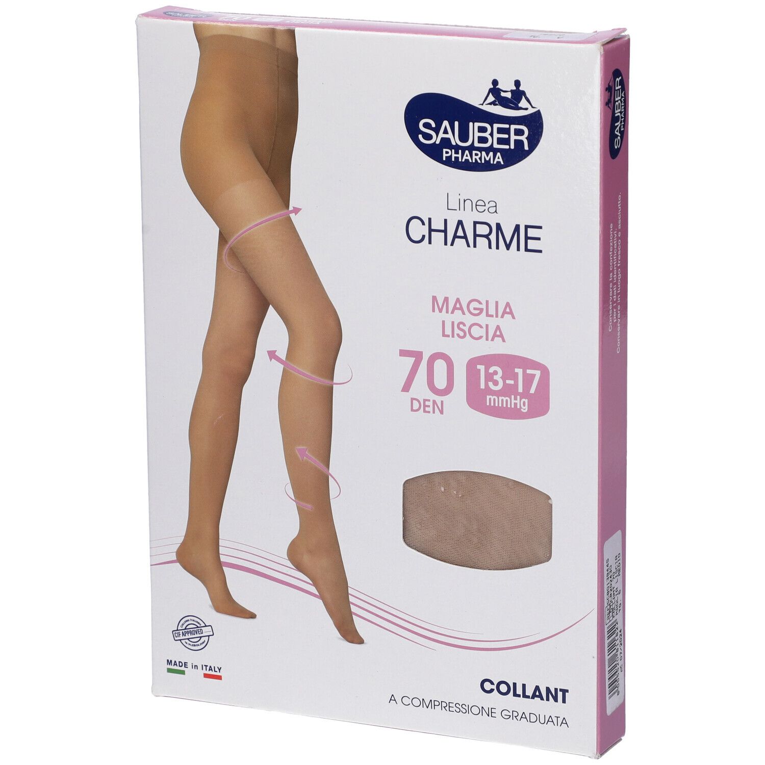 Sauber Charme Collant 70 Denari Ml Medio 5