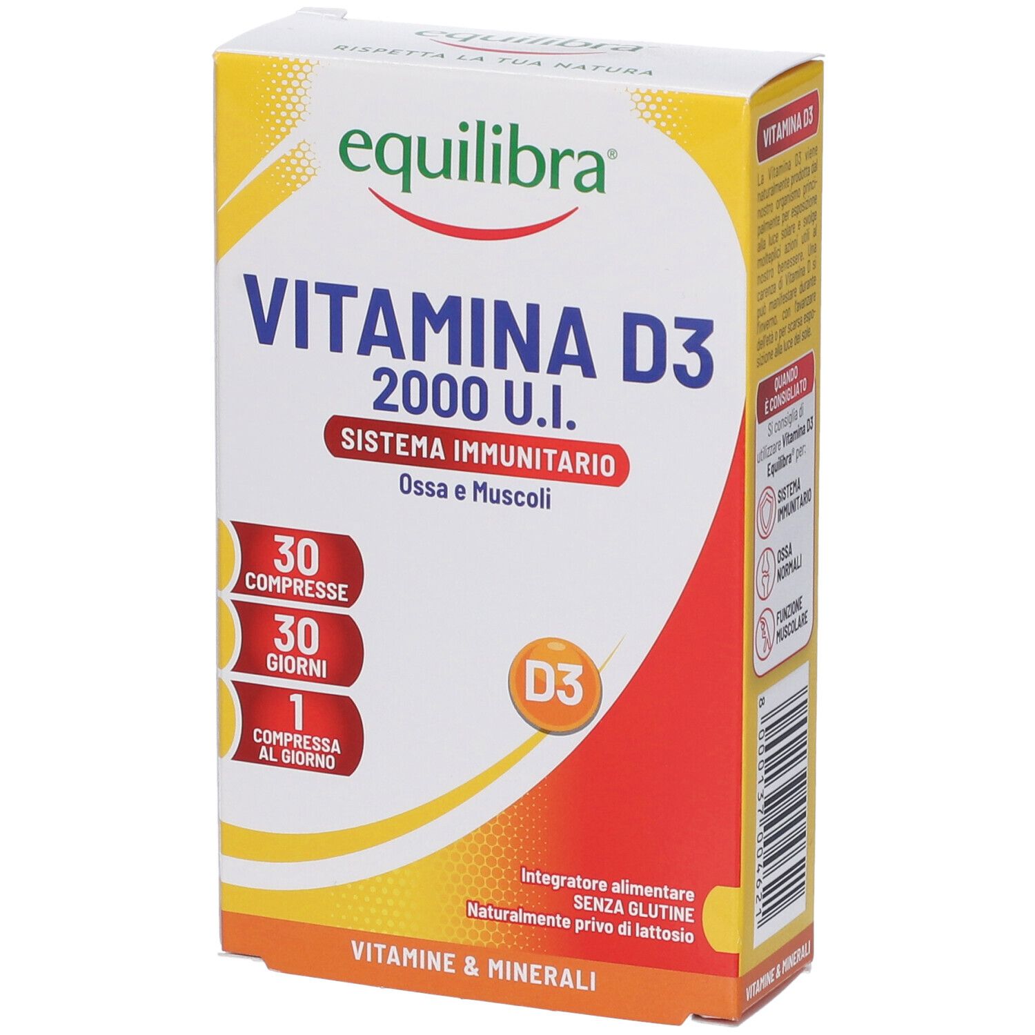 Equilibra Srl Equilibra Vitamina D3 30 Compresse - Immagine 5