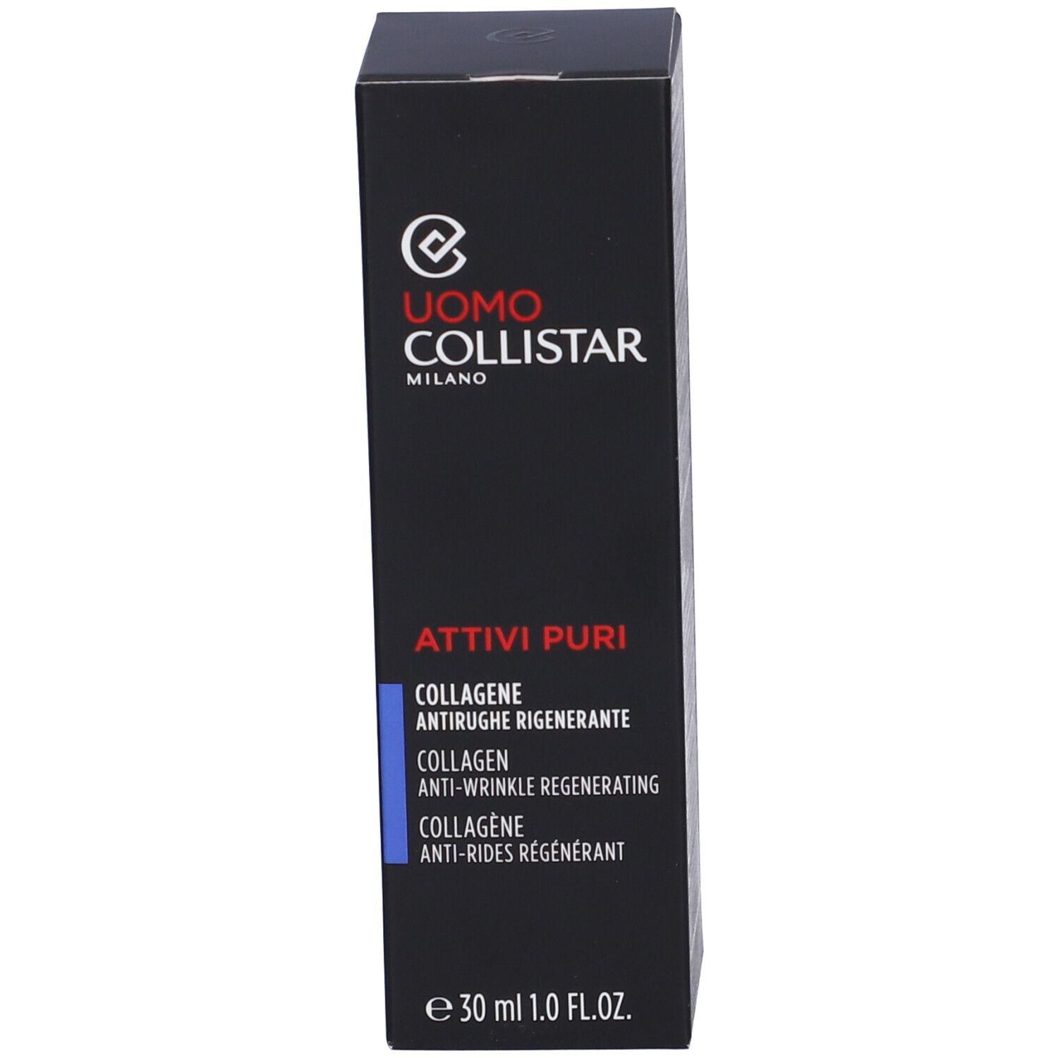 Confezione. Uomo Collistar Milano, Attivi Puri Collagen. Testo: Anti-rughe rigenerante.