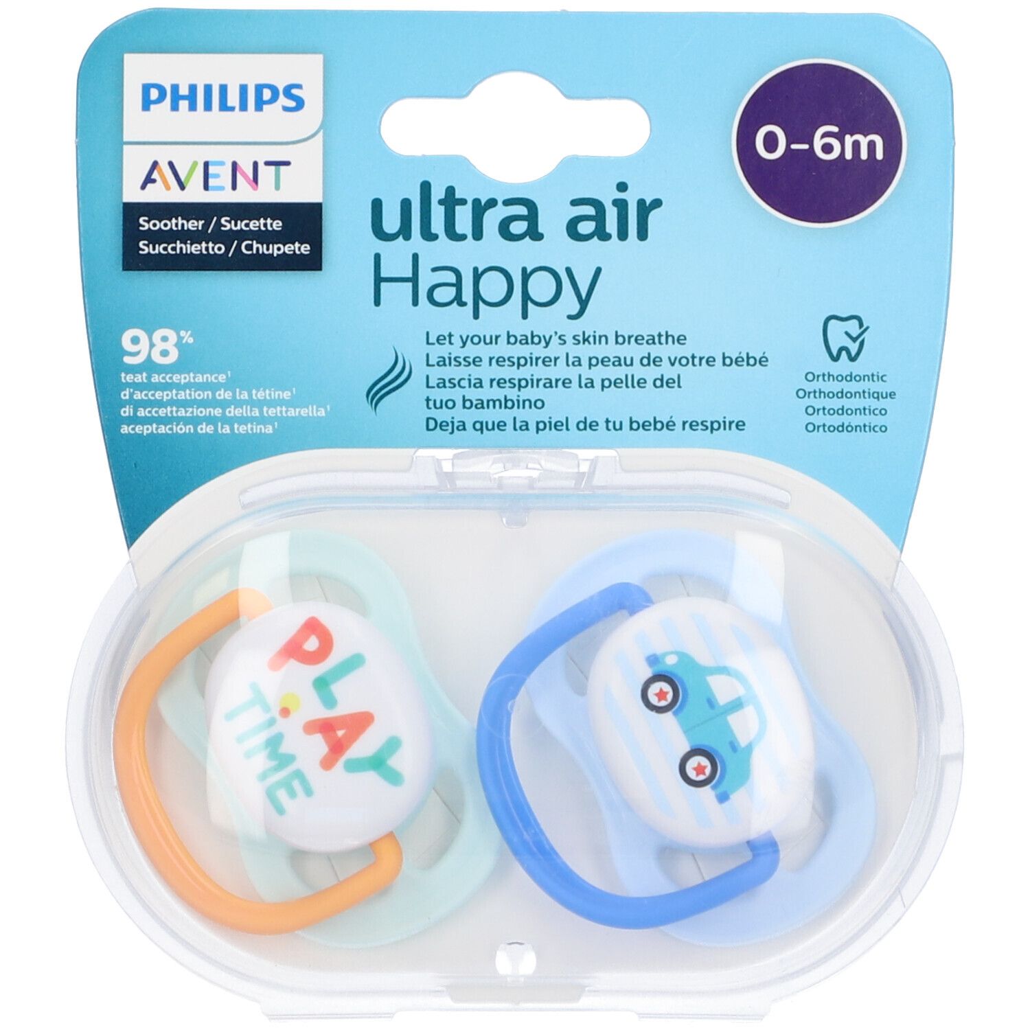 Avent Succhietto Ultra Air 0-6mesi 2 pezzi