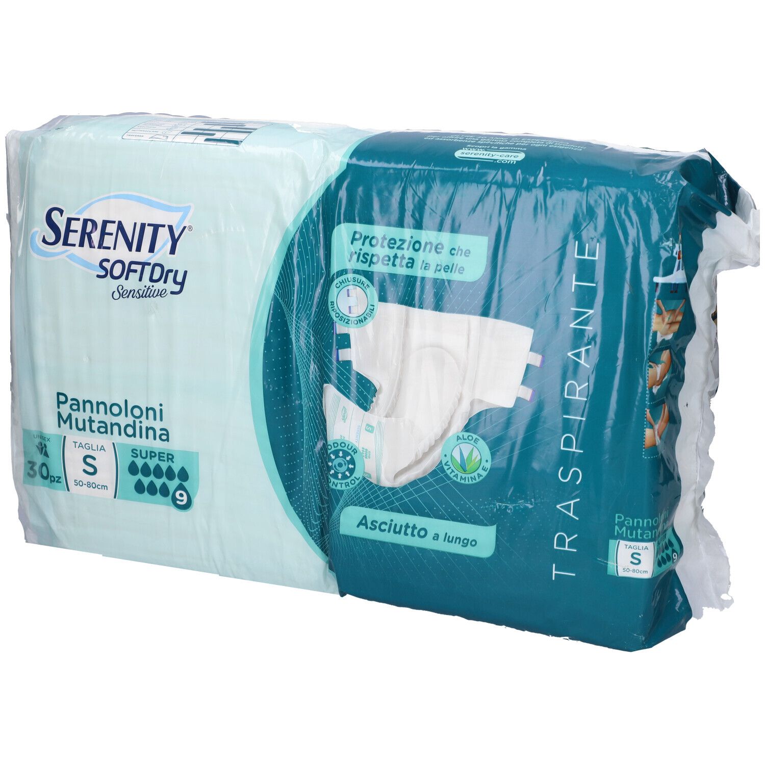 Serenity Pannolone Mutandina Sd Sensitive Super Taglia S 30 Pezzi