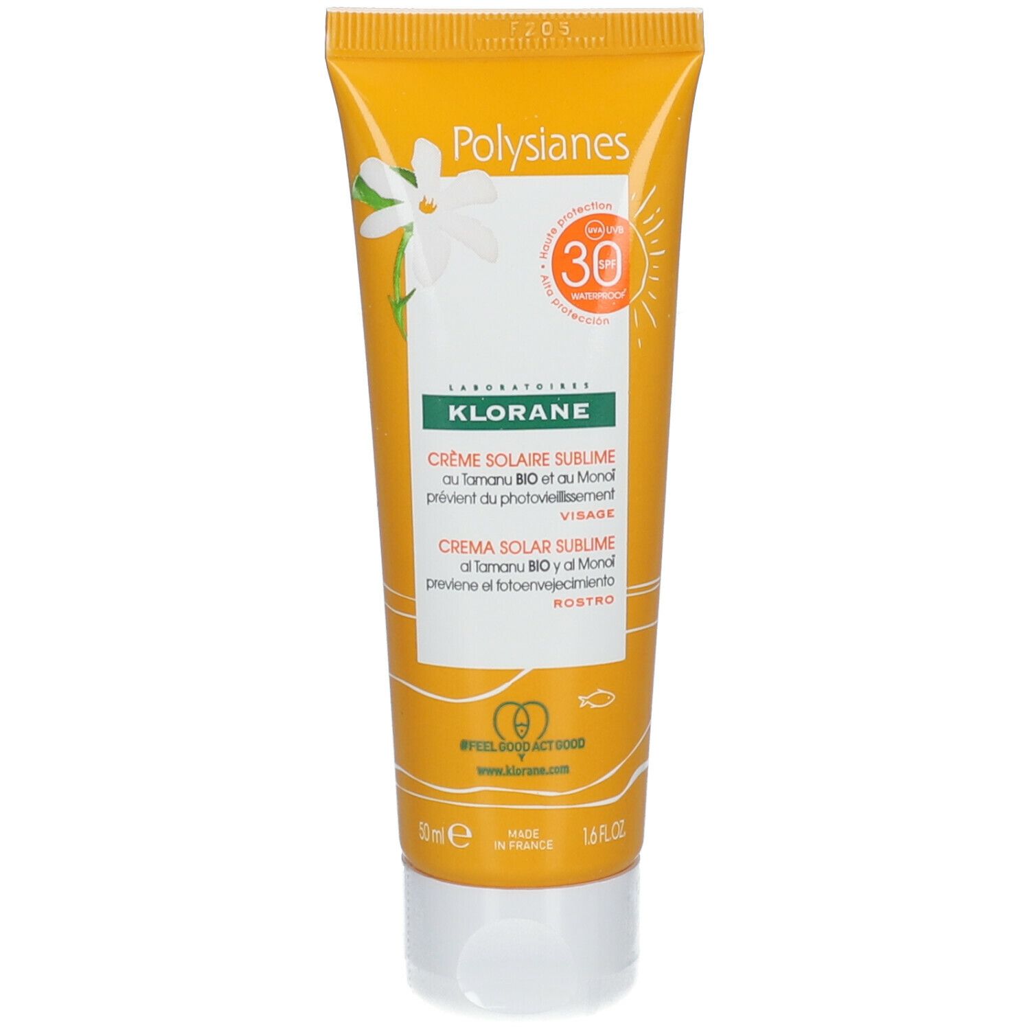 Klorane Crema Solare Sublime SPF 30 50ml - Crema solare viso
