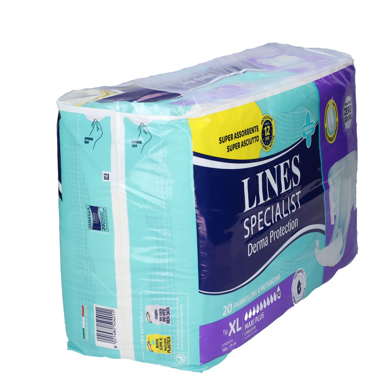 Lines SP Derm PAN Maxi XL 20Pz 20 St Binden