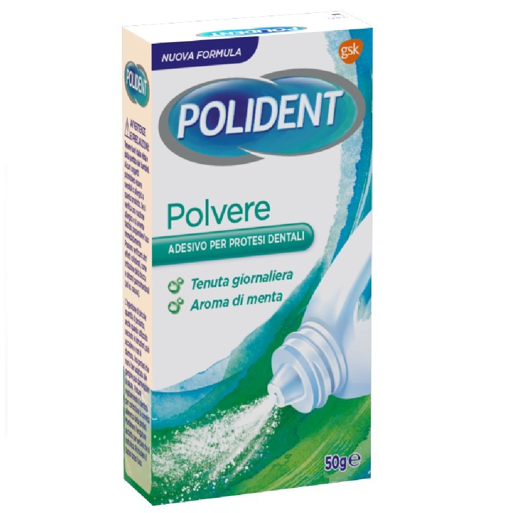 Polident Polvere Menta 50G 50 g Pulver z. Herst. e. Inj.-, Infus. oder Inhal.lös.