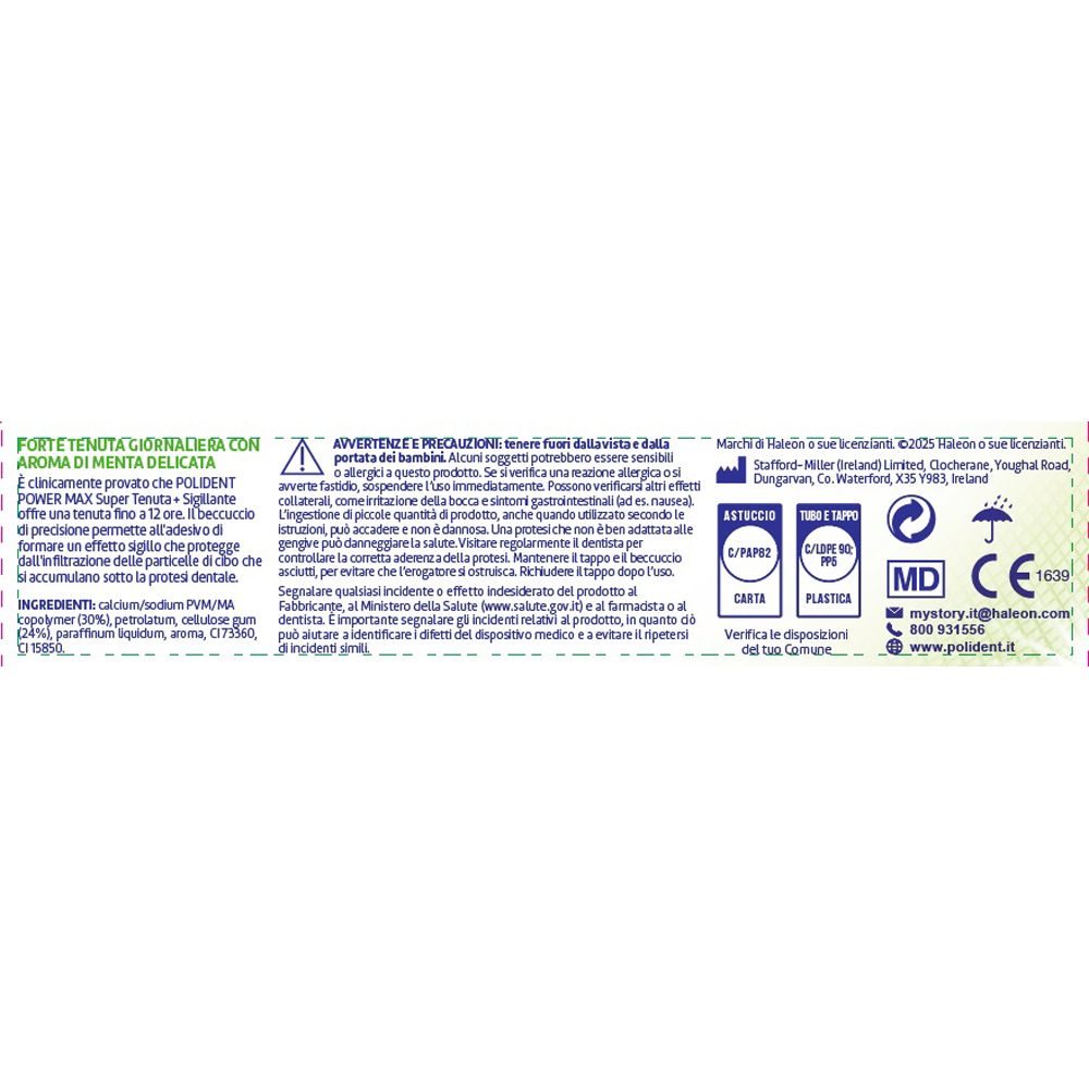 Rückseite der Verpackung. Text und Informationen zum Produkt. Inhaltsstoffe und Warnhinweise.