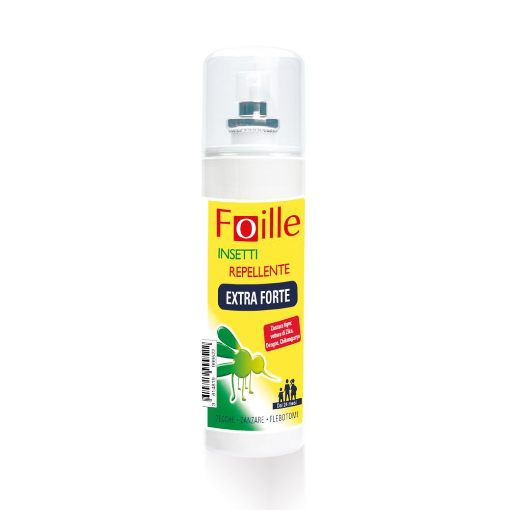Image of Foille Insetti Repellente Extra Forte Spray Anti Zanzare Zecche e Flebotomi
