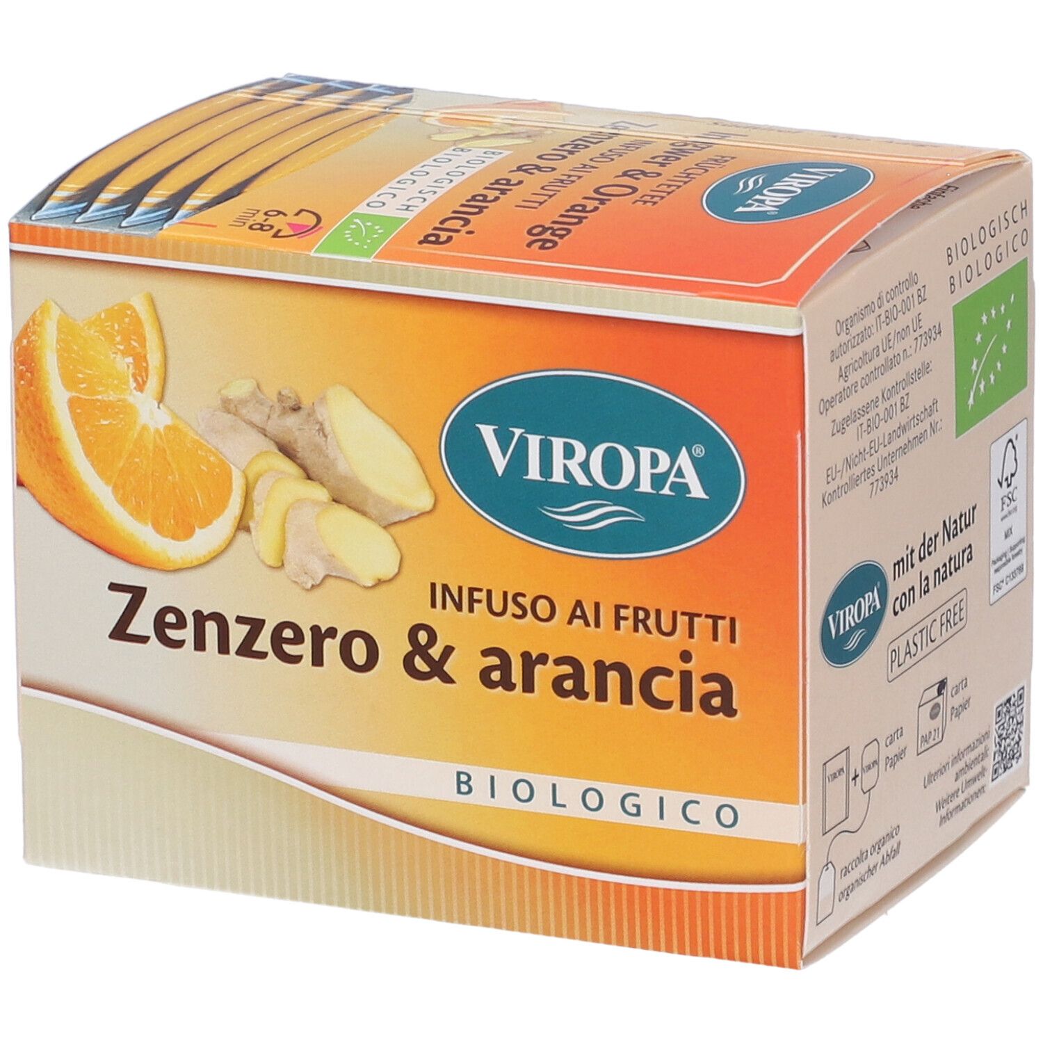 Viropa Infuso Zenzero&Arancia Biologico Filtri