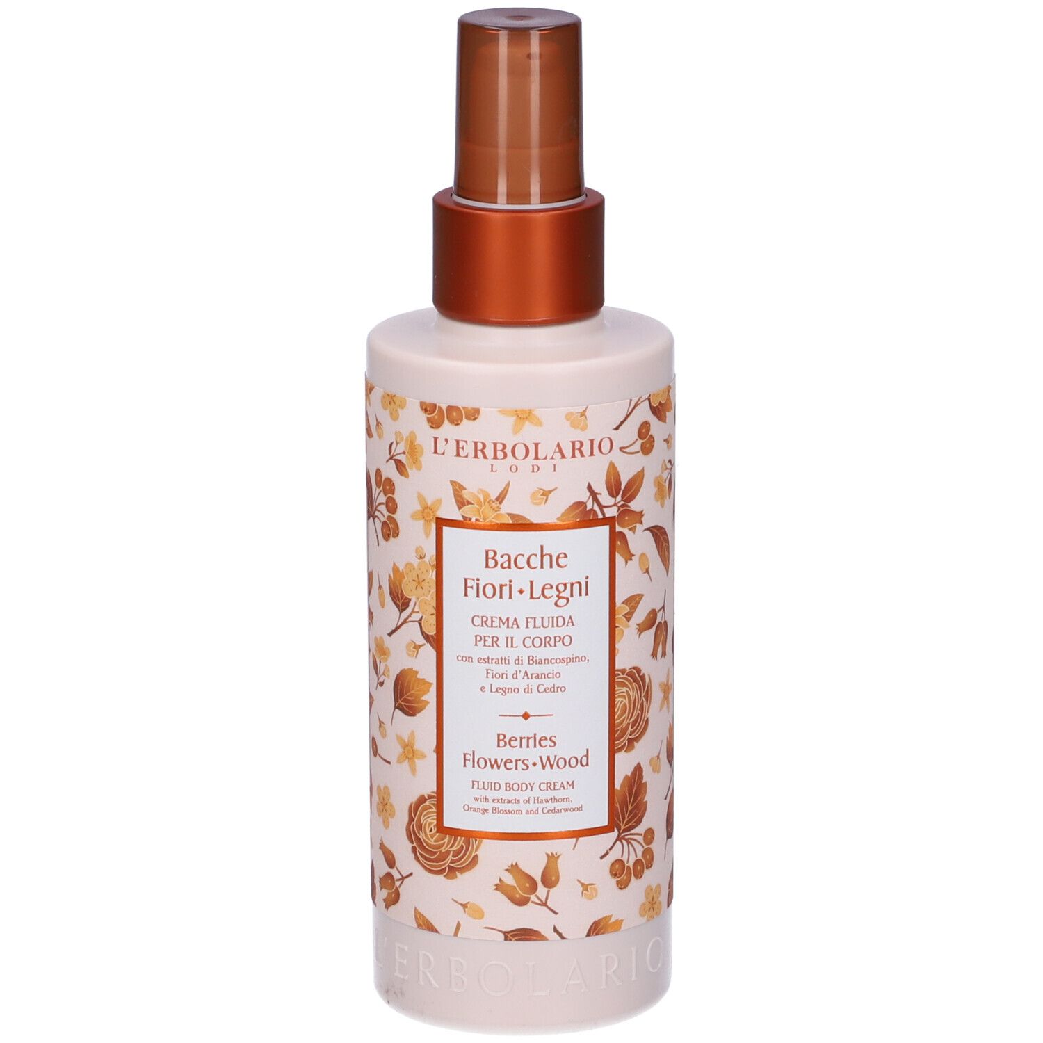 L`Erbolario Crema Fluida per il Corpo Bacche Fiori Legni