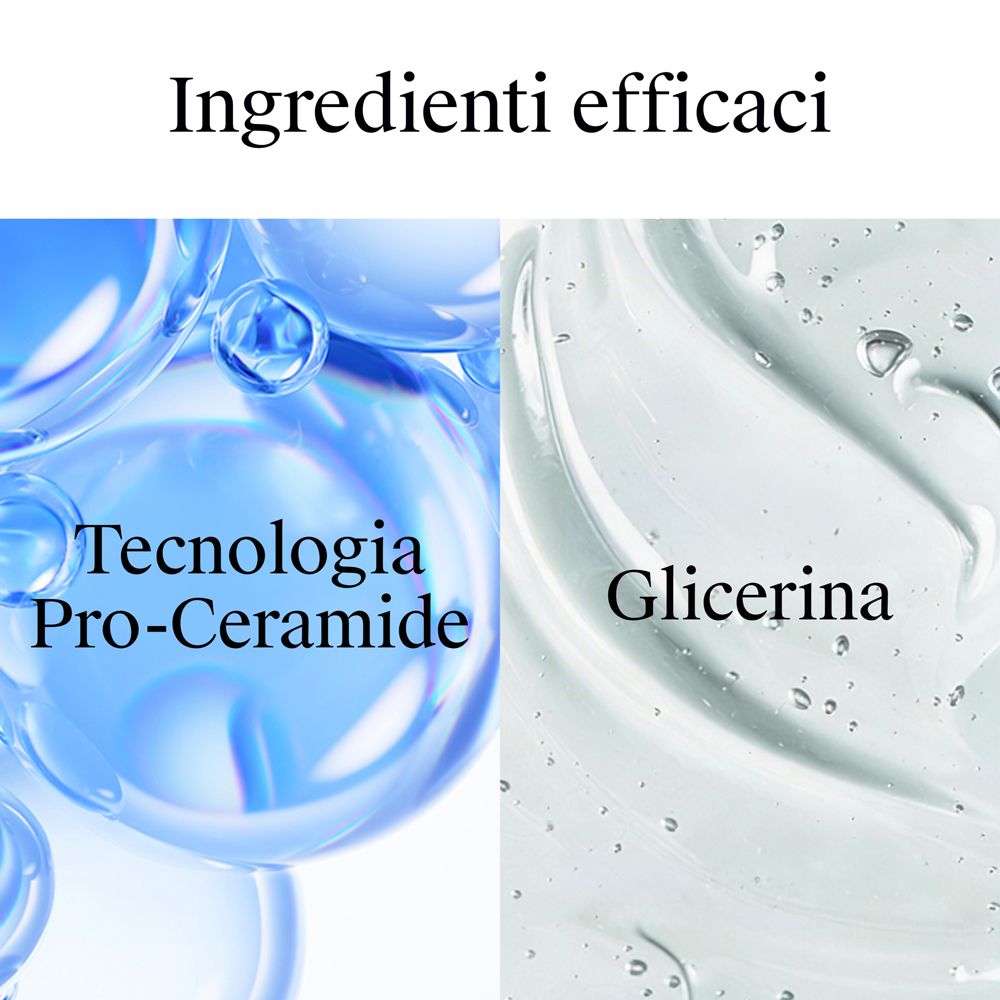 Neutrogena mit Pro-Ceramid-Technologie, die essentielle Hautceramide innovativ stärkt.