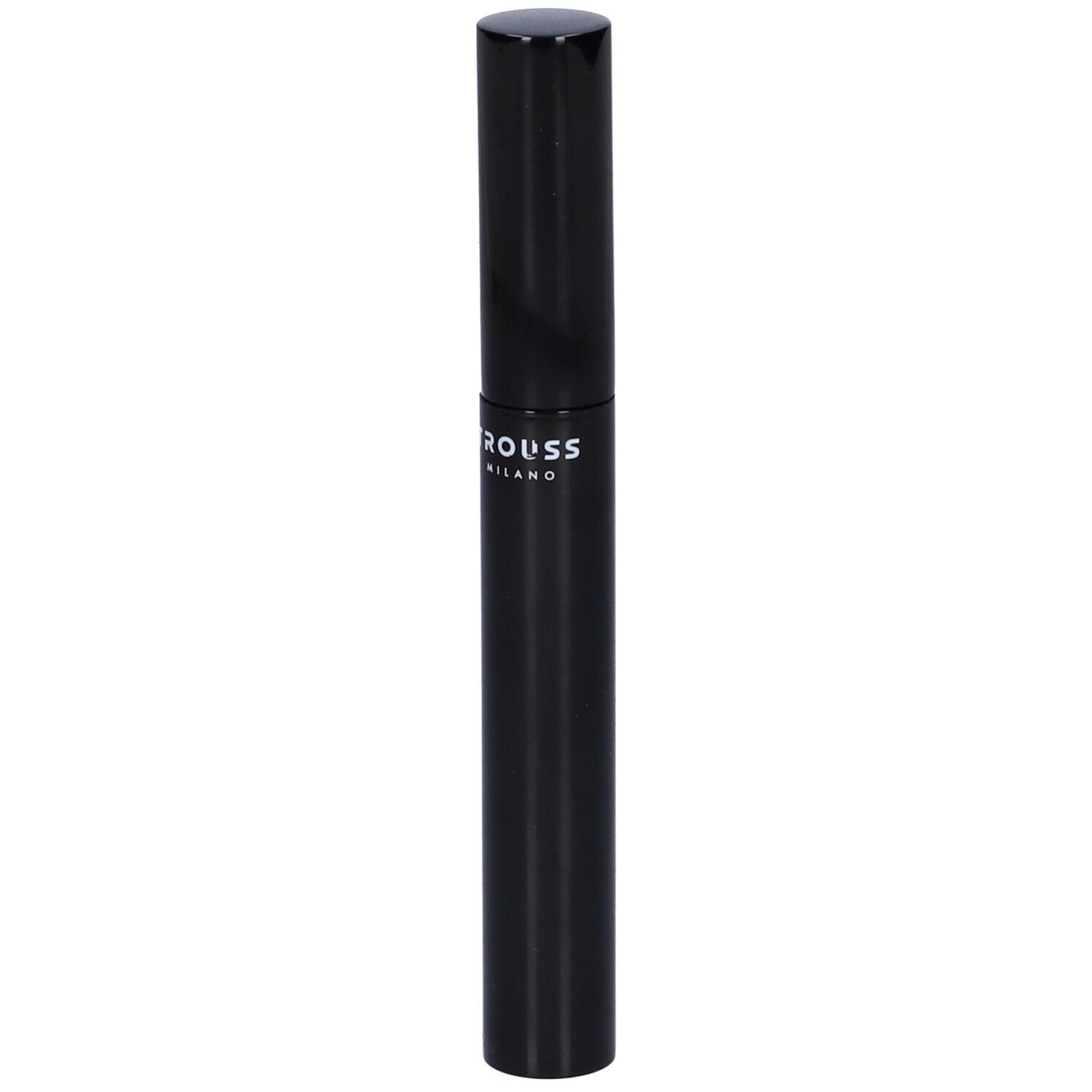 Mascara nero con tappo nero. Sul contenitore è presente la scritta bianca "TROUSS MILANO".