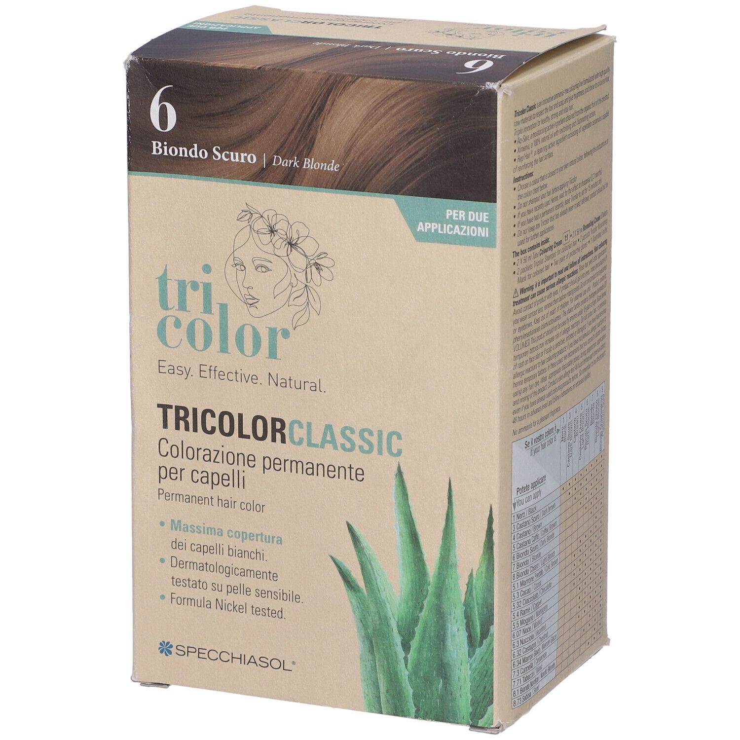 Tricolor Classic 6 Biondo Scuro 2 Tubi 50 Ml + 2 Shaker 50 Ml + 4 Bustine 8 Ml - Immagine 3