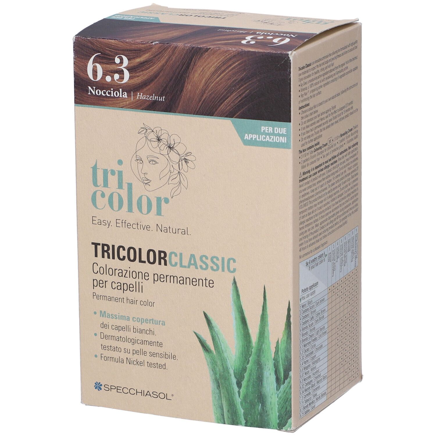Tricolor Classic 6,3 Nocciola 2 Tubi 50 Ml + 2 Shaker 50 Ml + 4 Bustine 8 Ml - Immagine 4