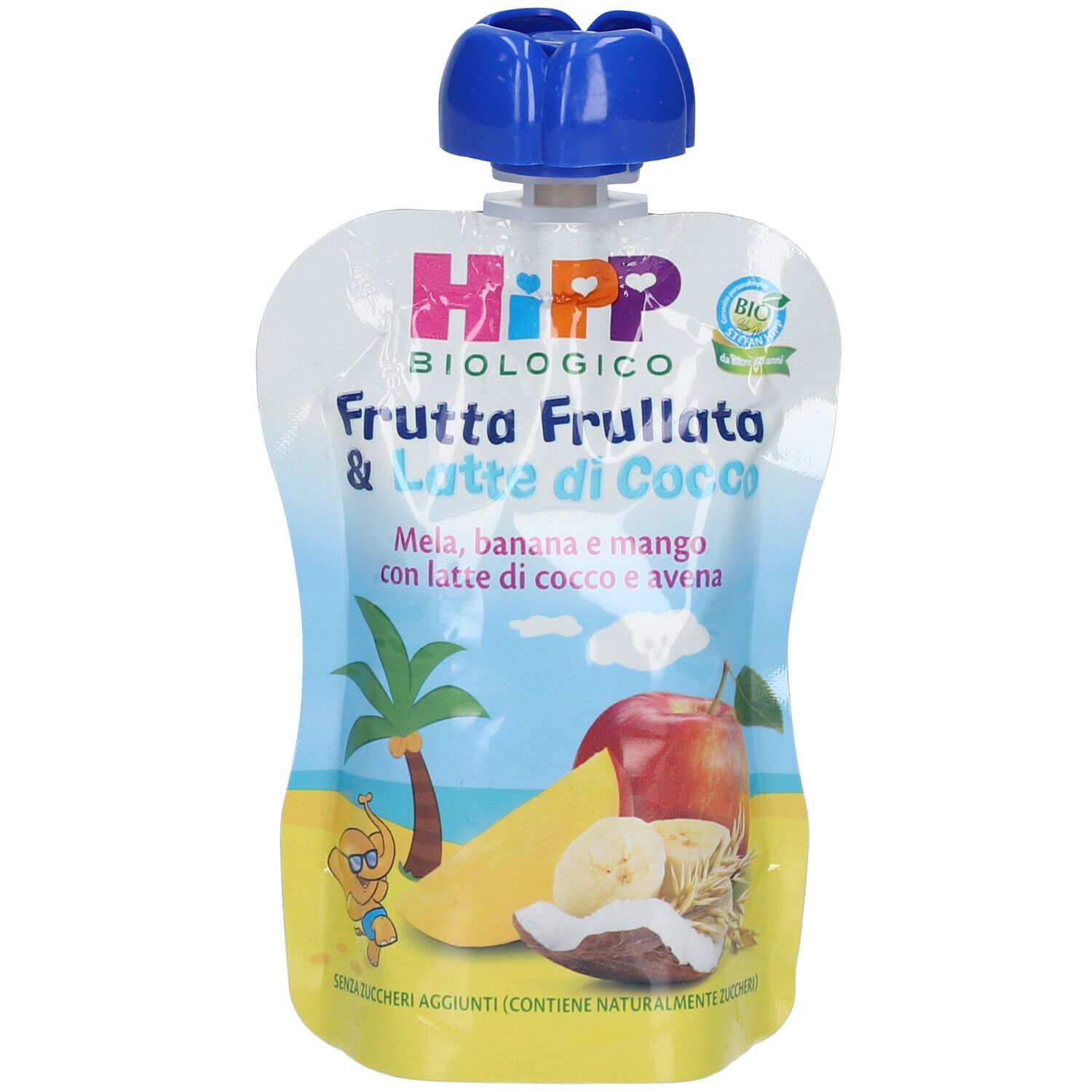 Hipp Bio Frutta Frullata&latte Di Cocco Mela Banana Con Latte Di Cocco E Avena