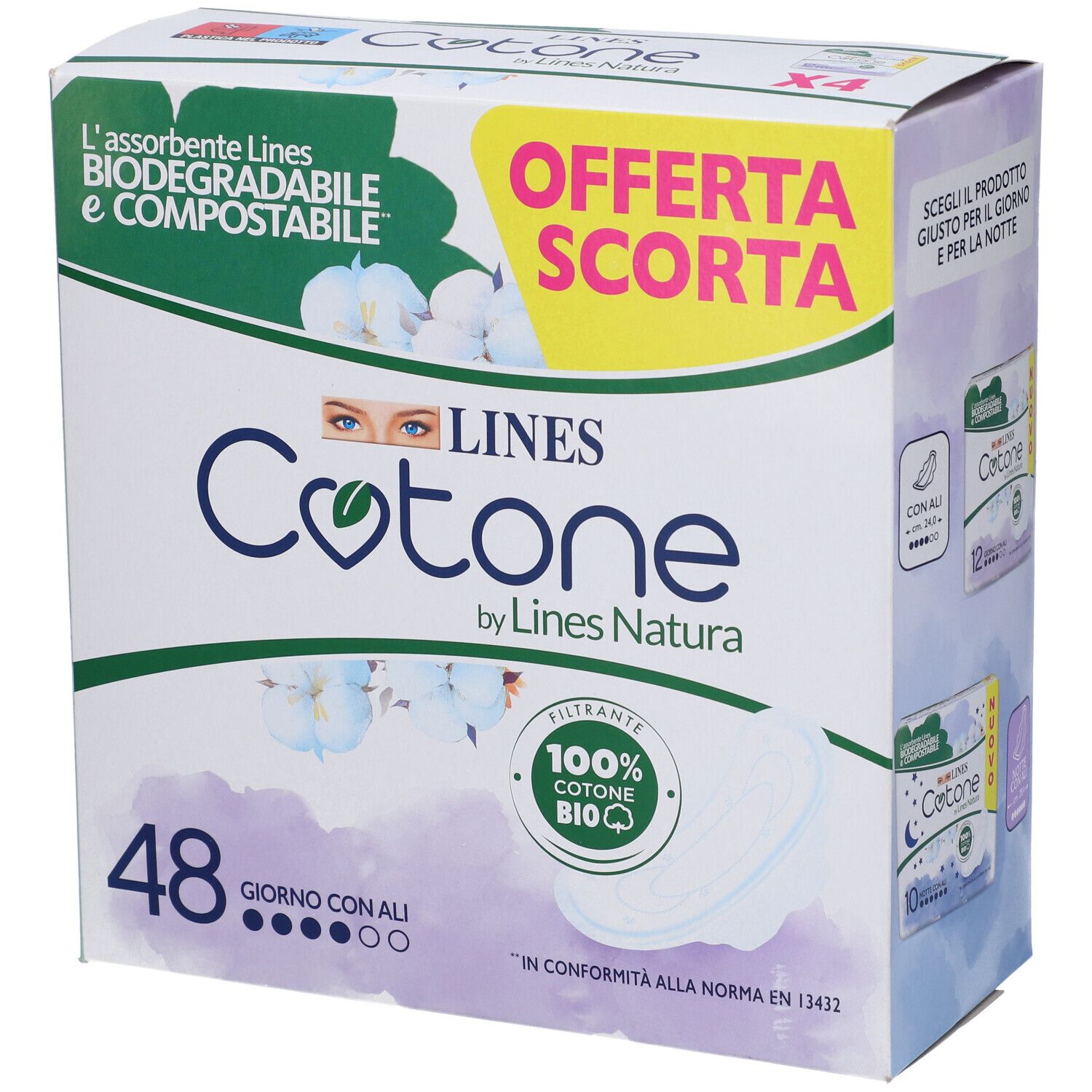 Linex Cotone Assorbenti Giorno con Ali Pacco Scorta