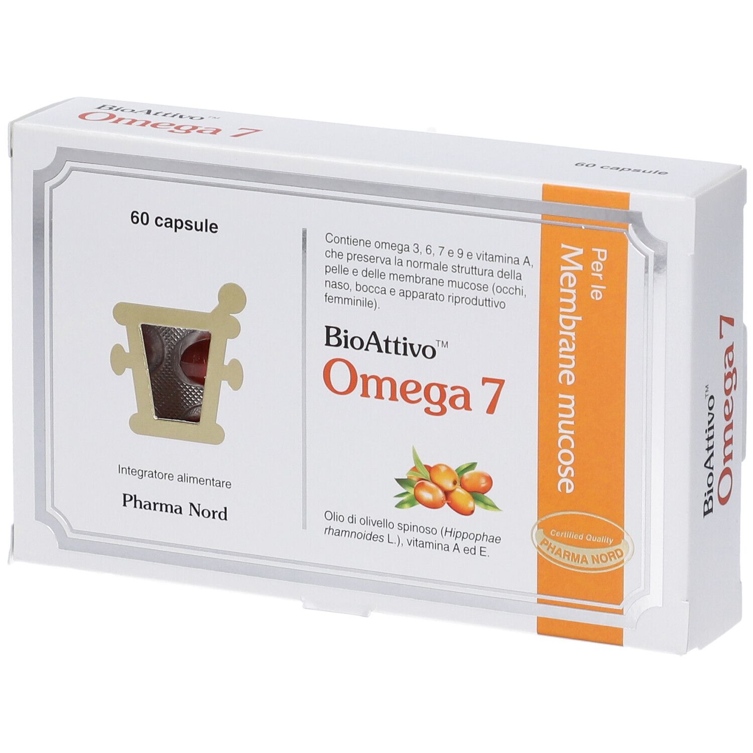Bio-Omega 7, integratore alimentare, 60 capsule - Immagine 8