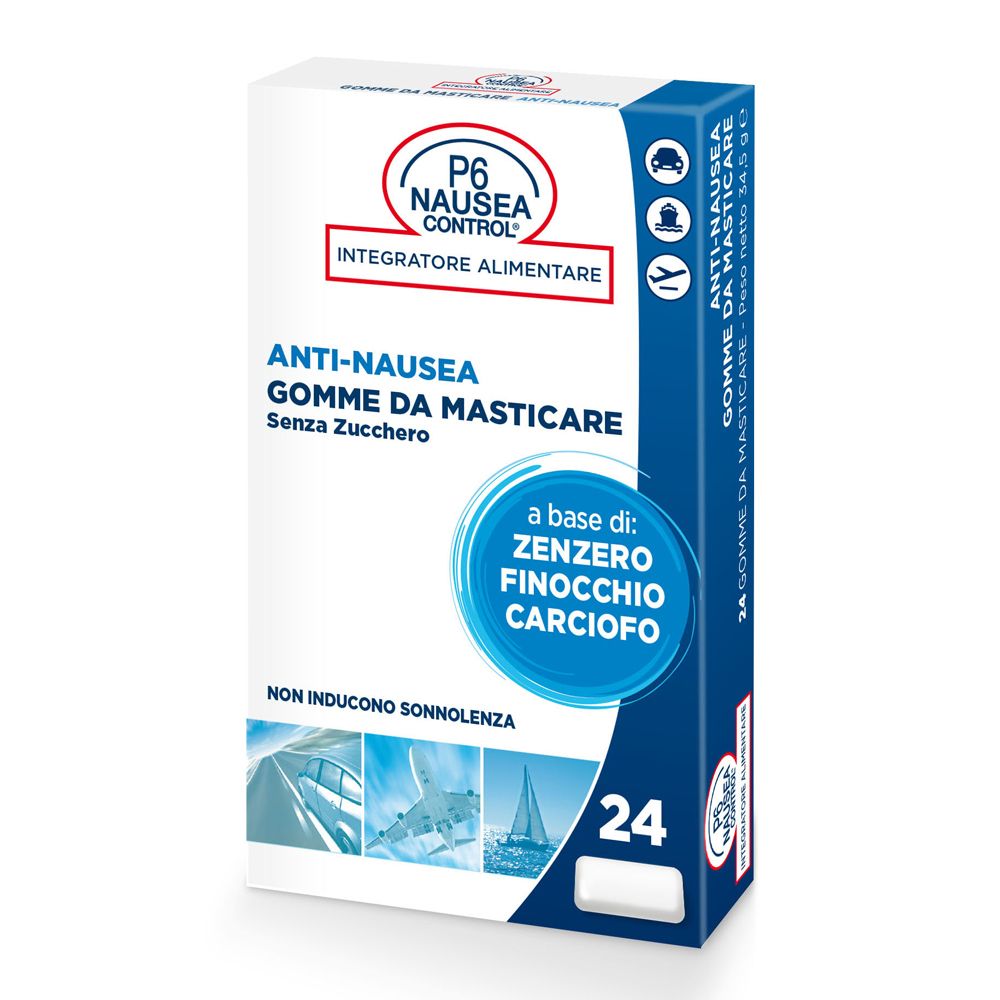 P6 Nausea Control Gomme da Masticare Anti-Nausea